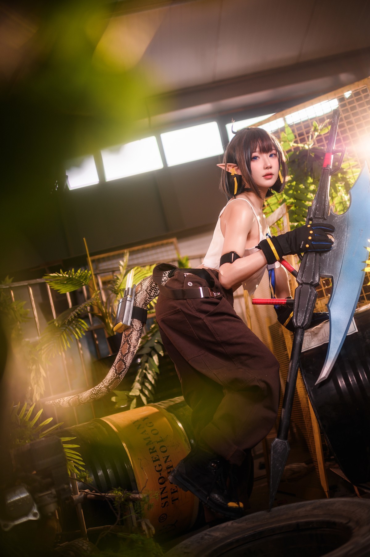 阿包也是兔娘-Cosplay-森蚺-Forest-Flea-02-16