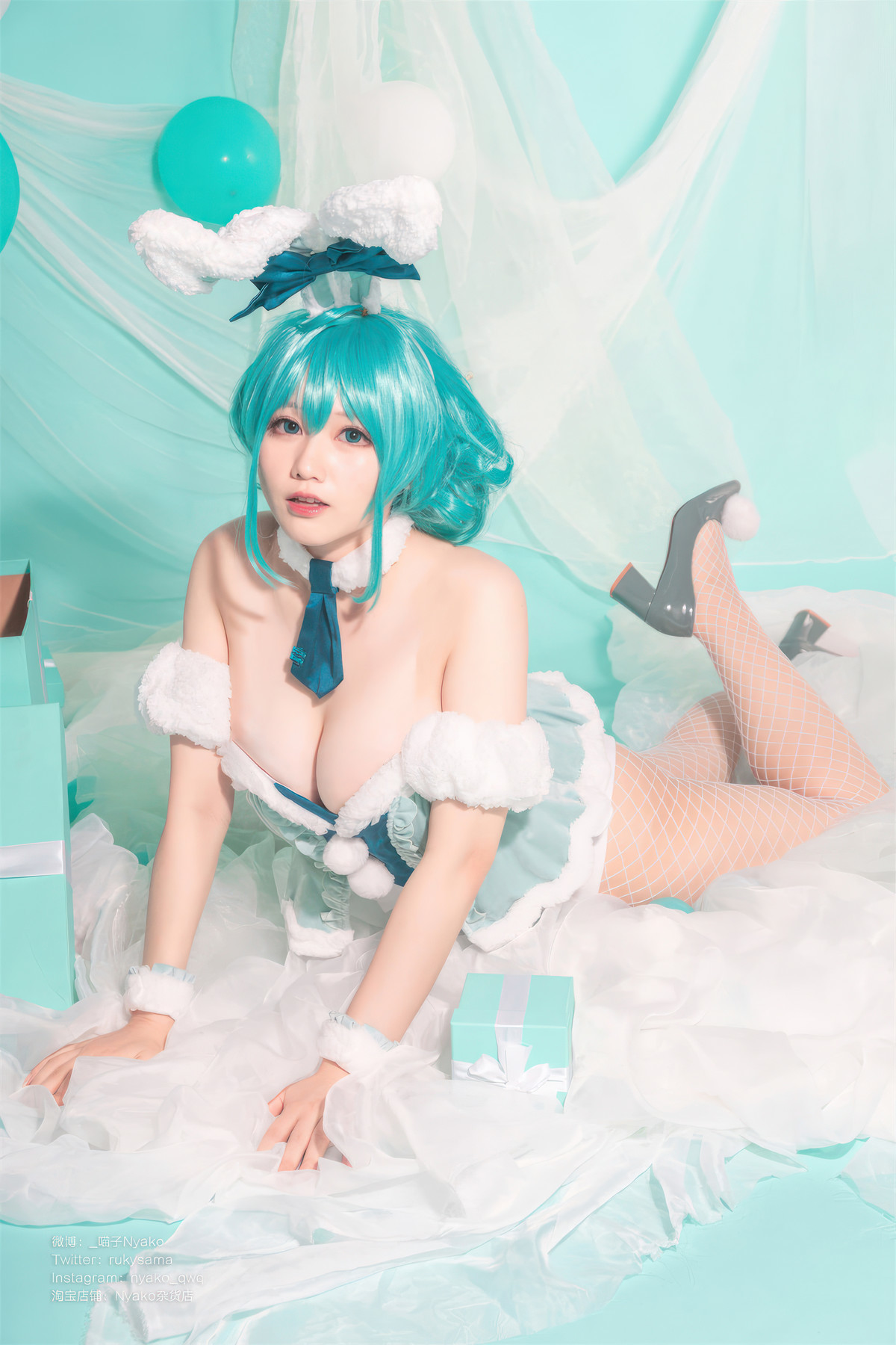 Cosplay-Nyako喵子-初音白兔-04-20