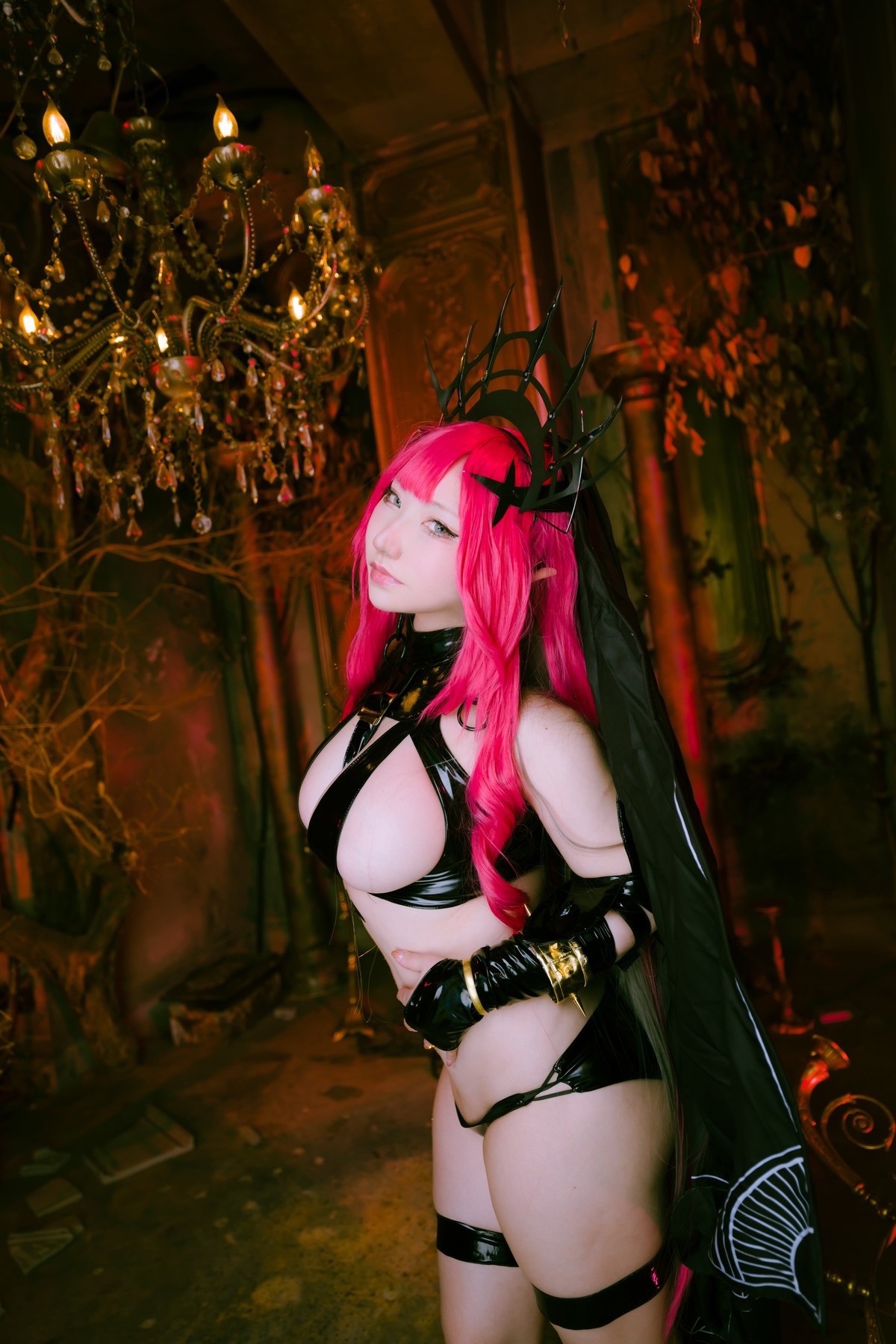 Cosplay-SAKUサク-Morgan-le-Fay-Set04-08-29
