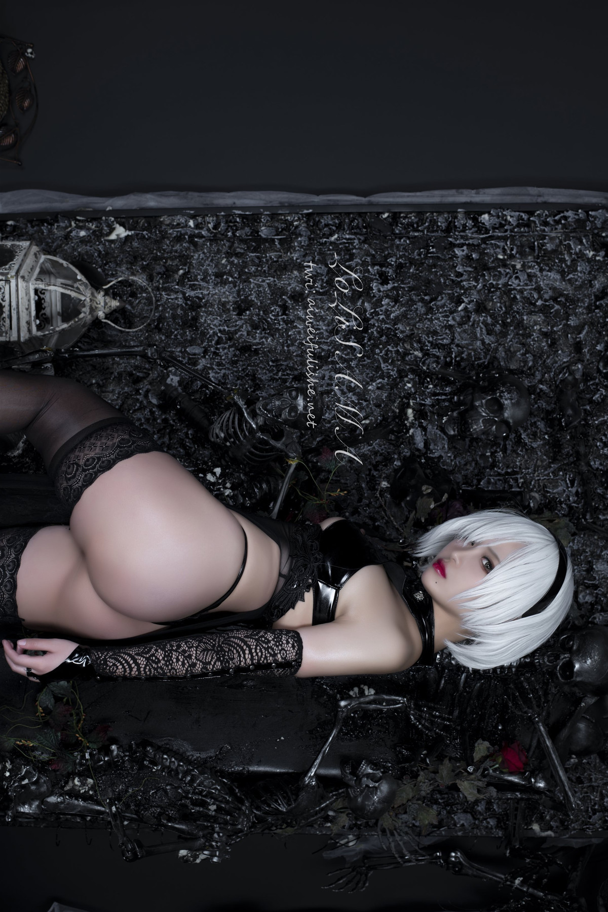 Cosplay-洛璃LoLiSAMA-2B忍者-10-16