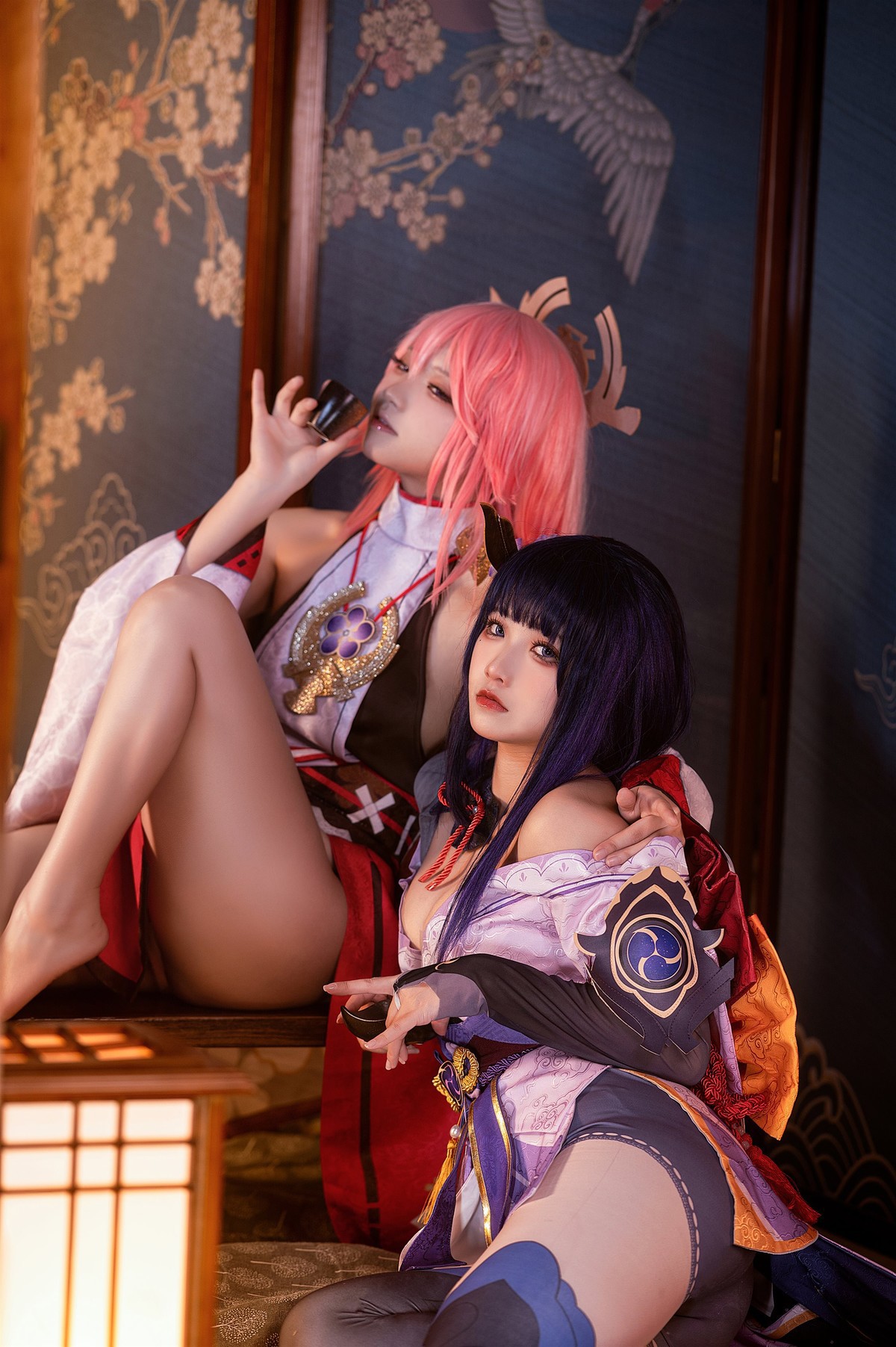 Cosplay-伊喵君-景三-八重-雷神-双倍快乐-08-21