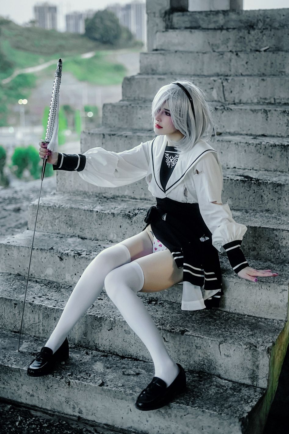 鹿八岁baby---尼尔机械纪元-2B废墟-05-18