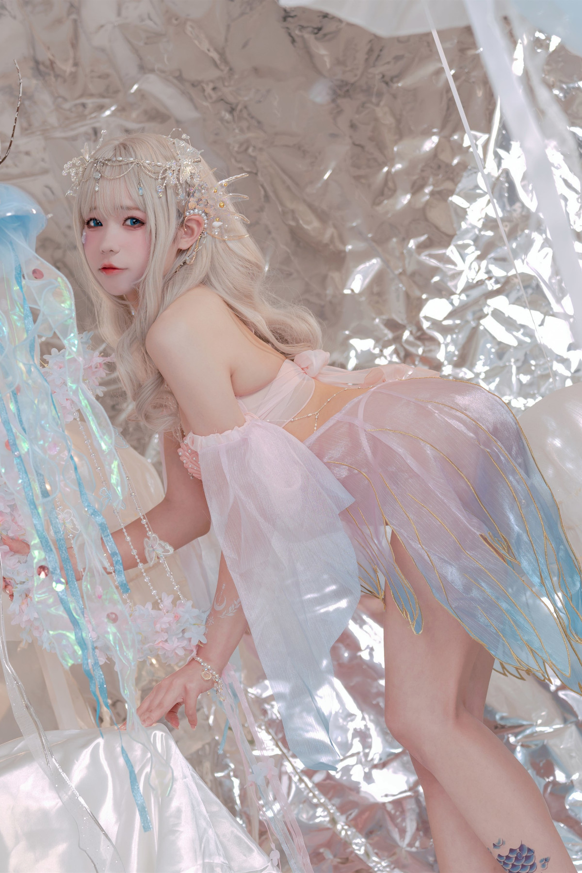 Cosplay-咬一口兔娘-海的女儿-Mermaid-10-28