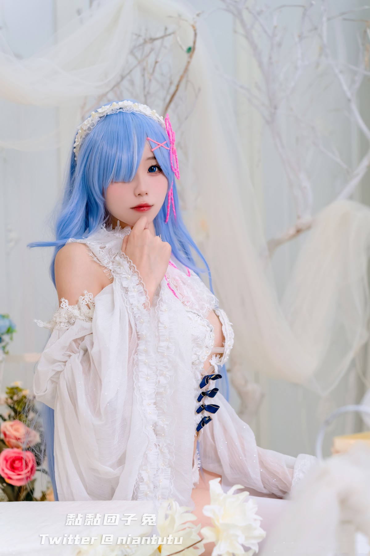 Cosplay-黏黏团子兔-长发蕾姆-02-26