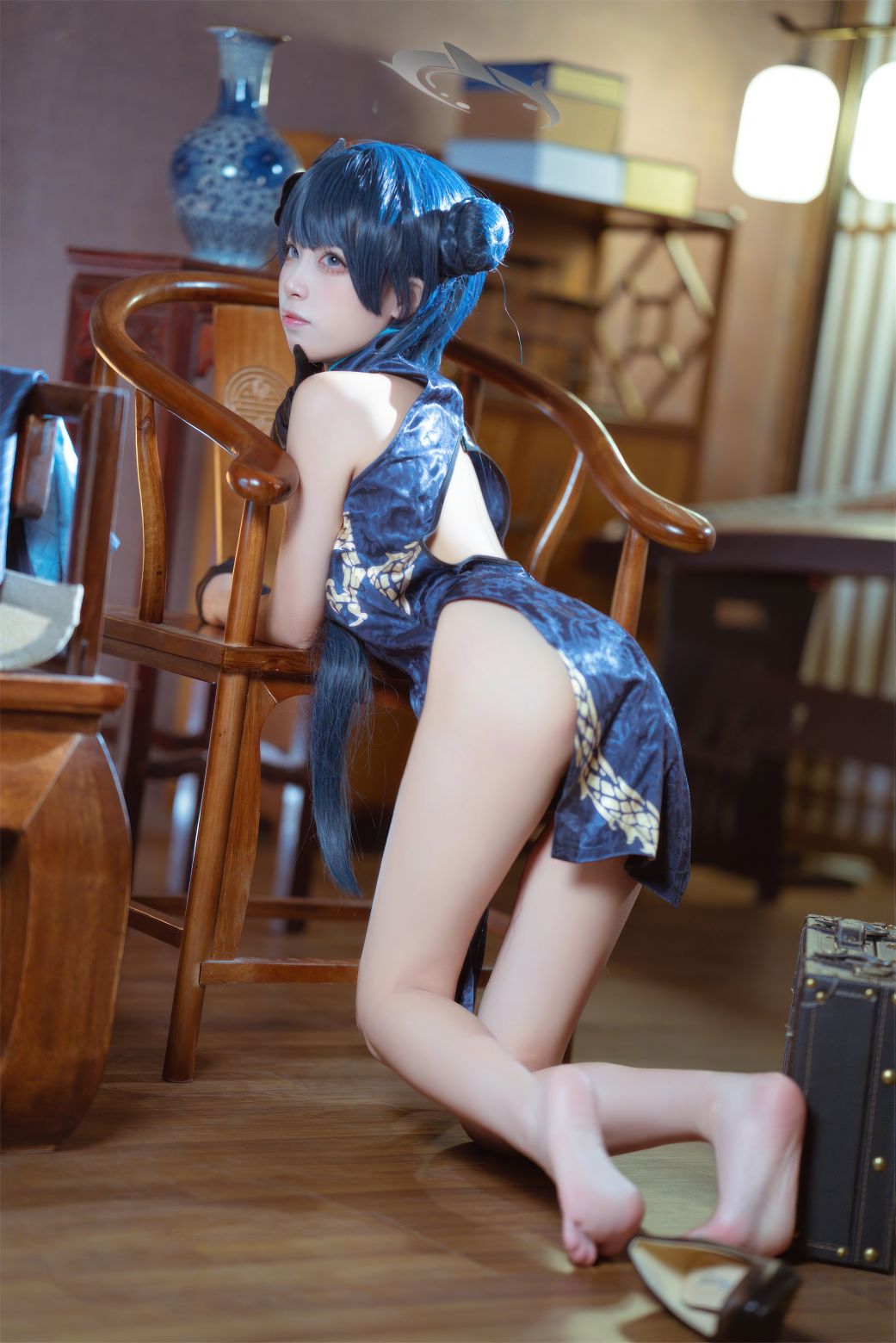 三無人型-碧蓝档案-妃咲旗袍-04-21