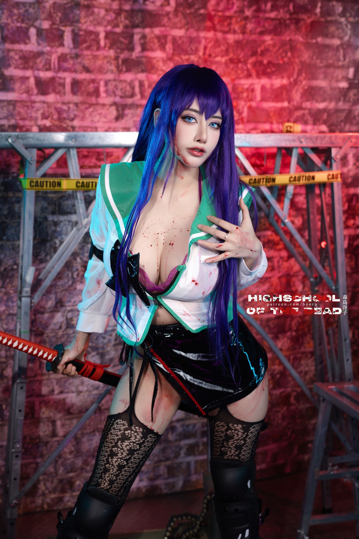Cosplay-日本性感萝莉Byoru-Saeko-Busujima-12-07