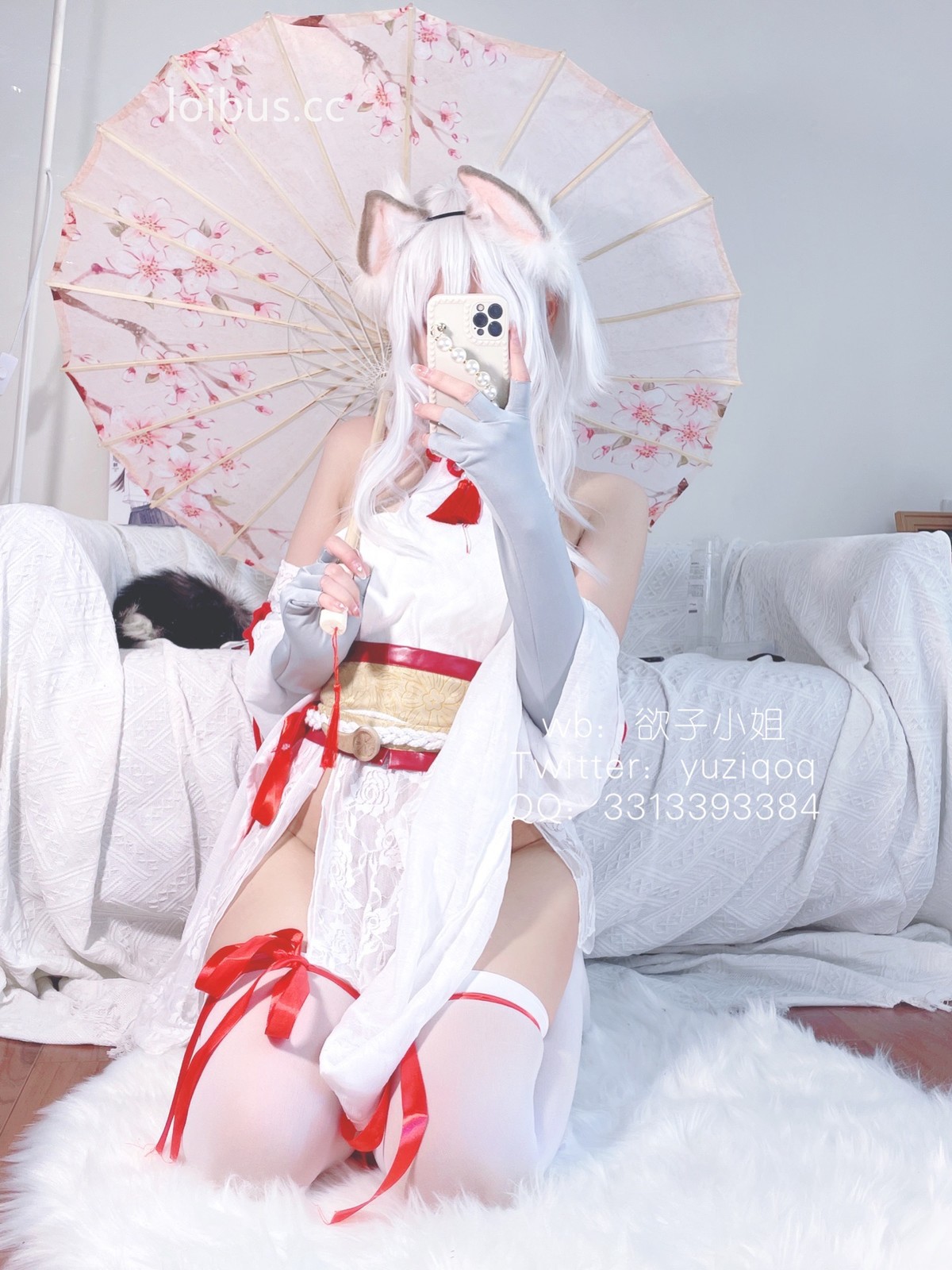 Coser-小蔡头喵喵纯白胡桃-08-27
