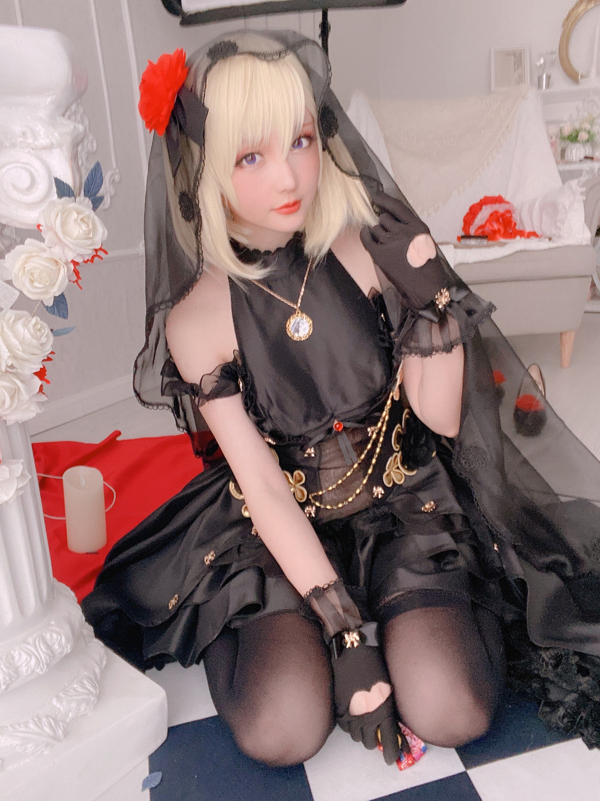 Cosplay-星之迟迟Hoshilily-Z23婚纱-04-17