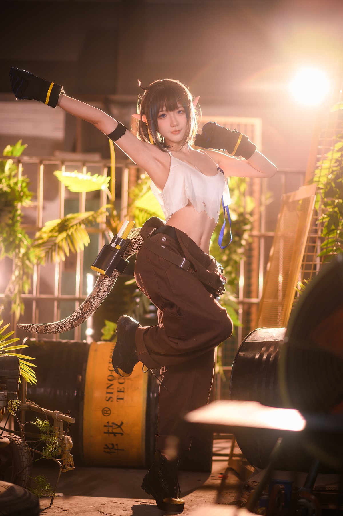 阿包也是兔娘-Cosplay-森蚺-Forest-Flea-02-16
