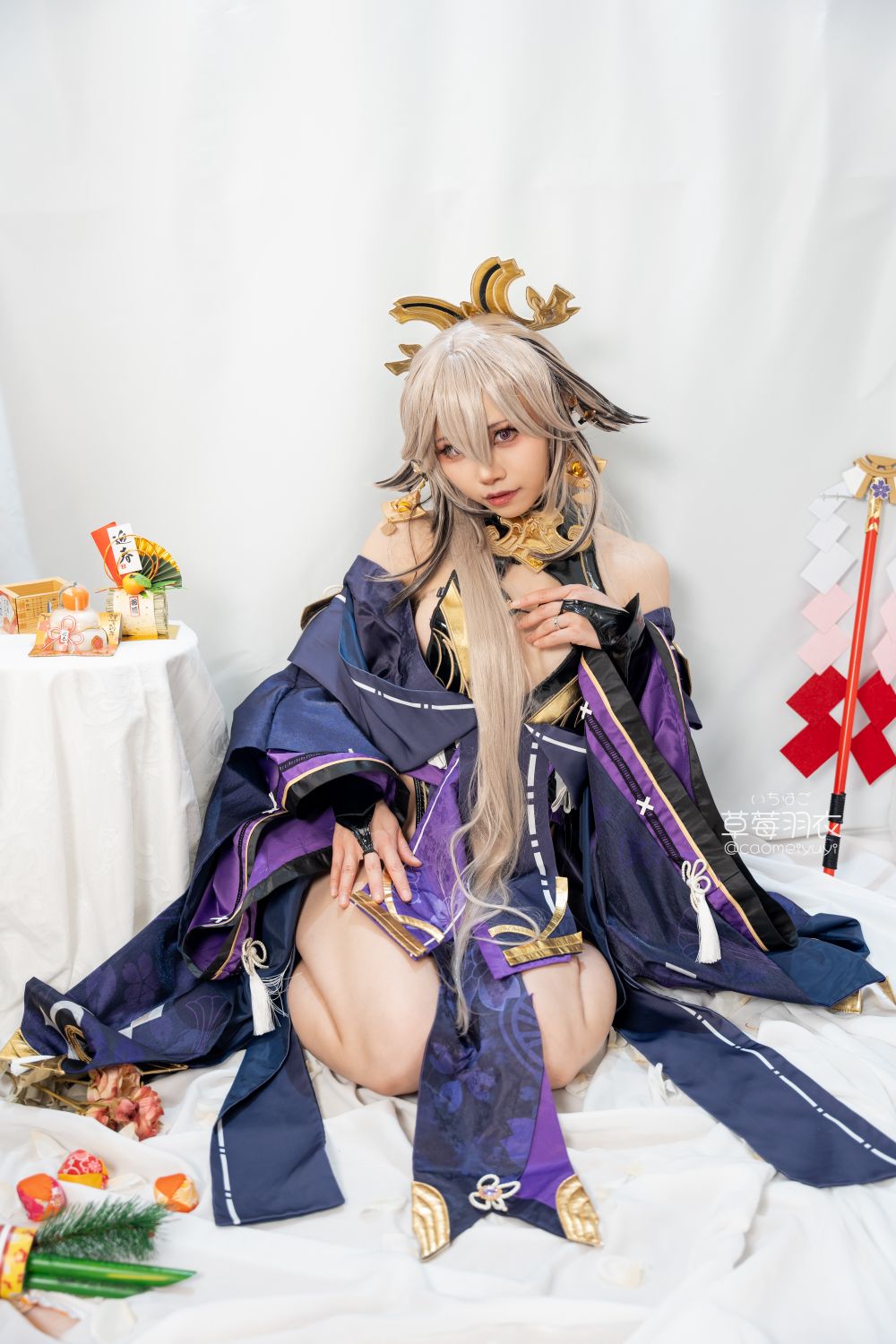 草莓羽衣T2黒ギャル八重神子墨桜色の夜笙雅芸-03-01