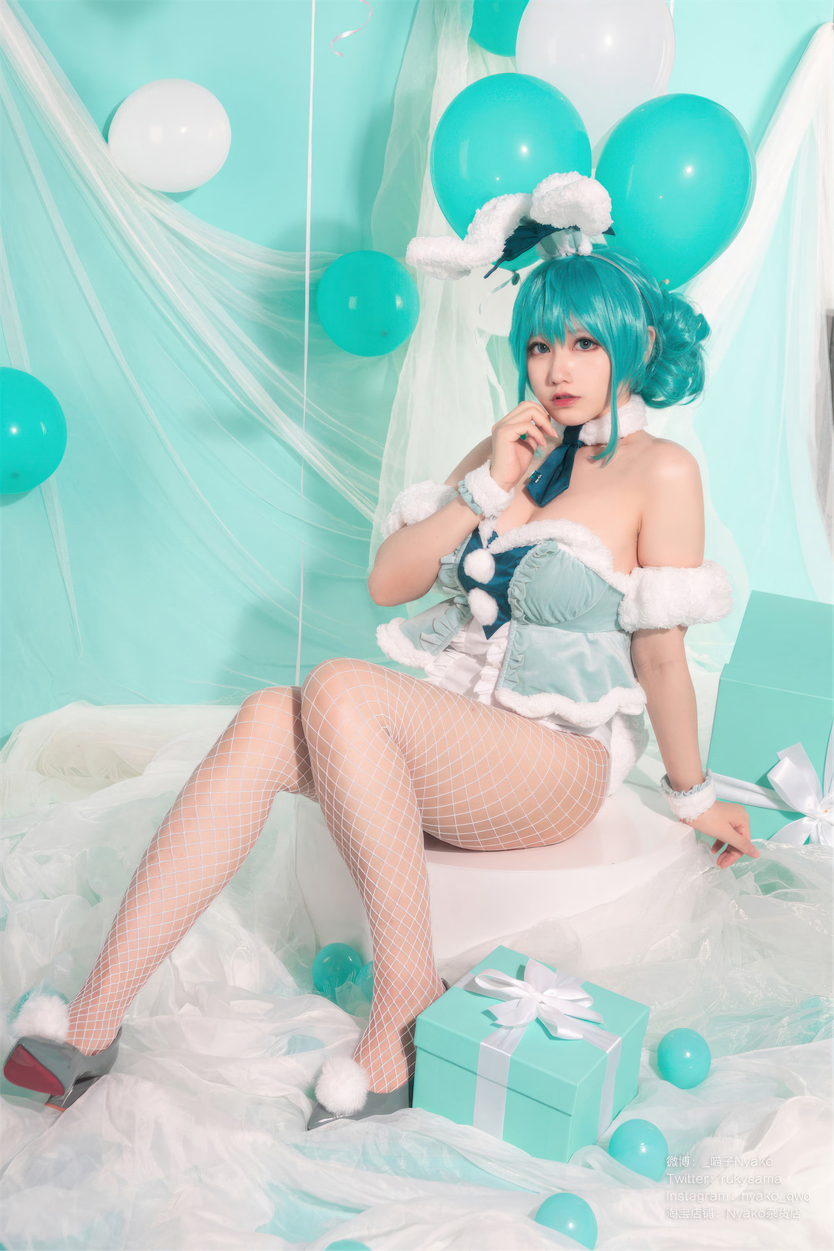 Cosplay-Nyako喵子-初音白兔-04-20