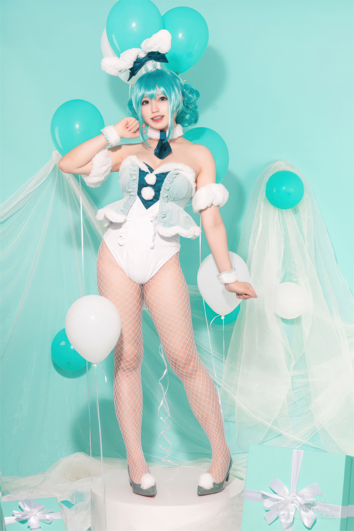 Cosplay-Nyako喵子-初音白兔-04-20