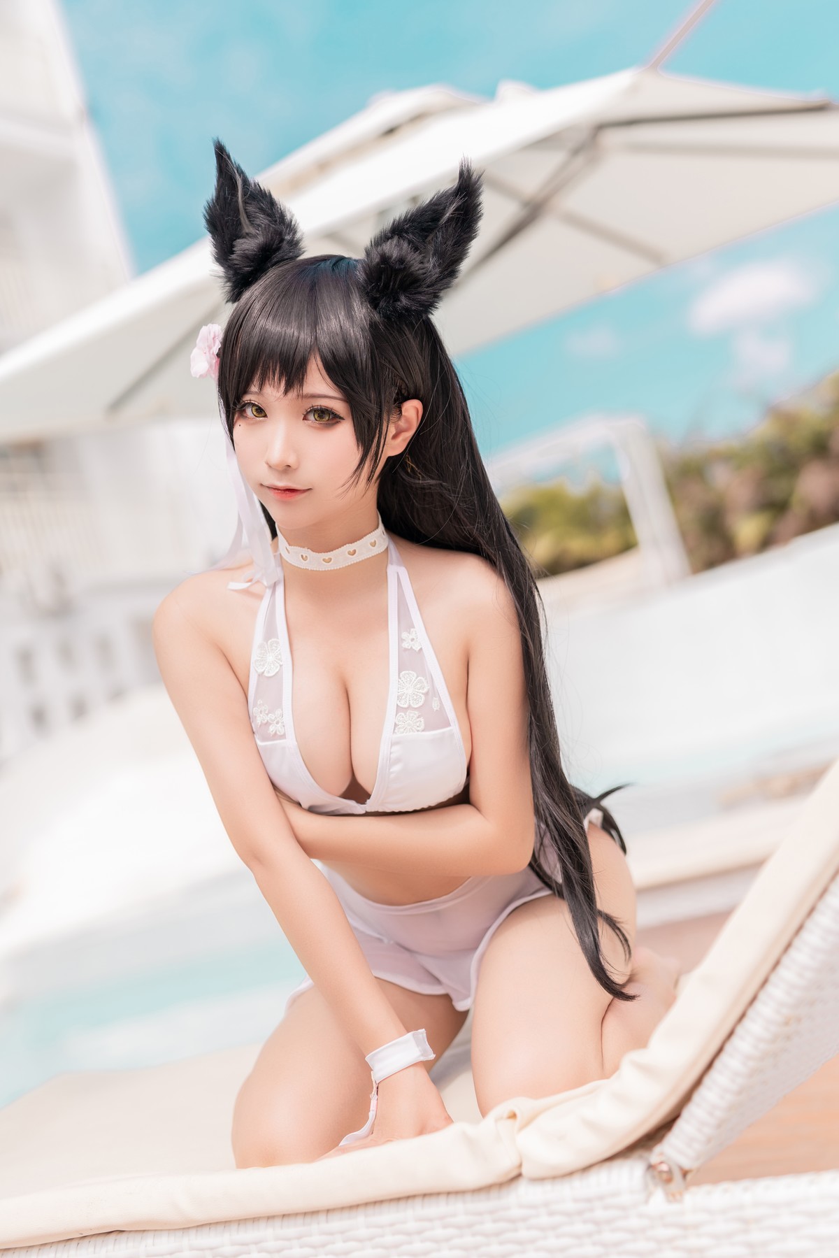 Cosplay-蠢沫沫Chunmomo-爱宕-犬-泳装-08-25
