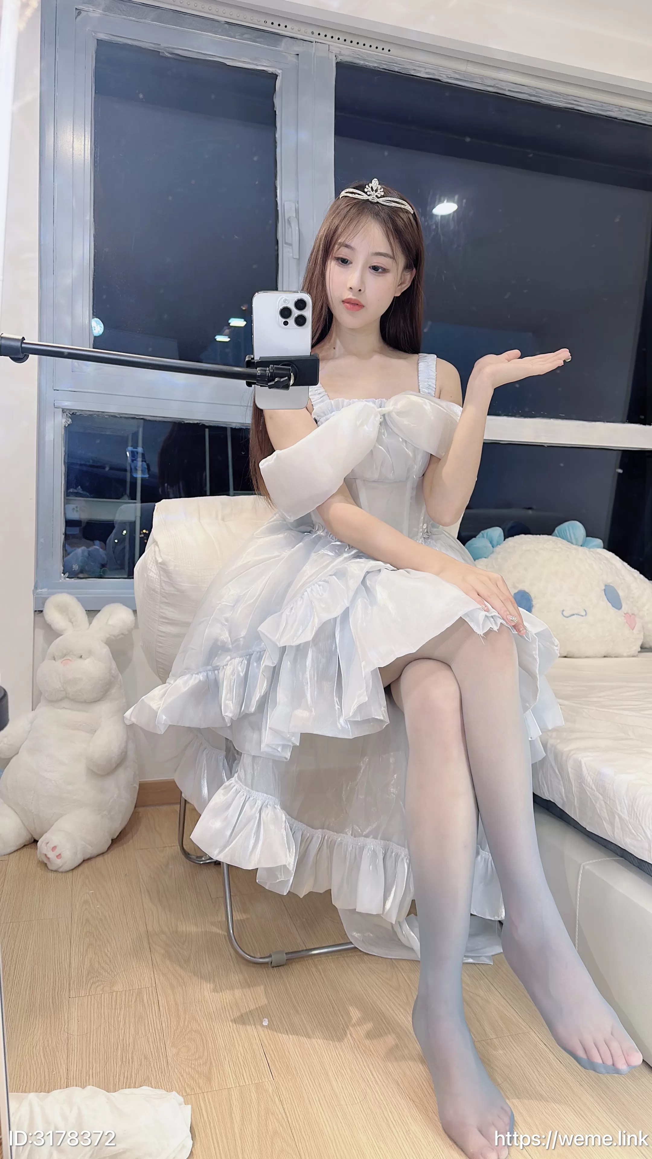 小萌子--NO016-渐变蓝丝袜53P49MB-08-17