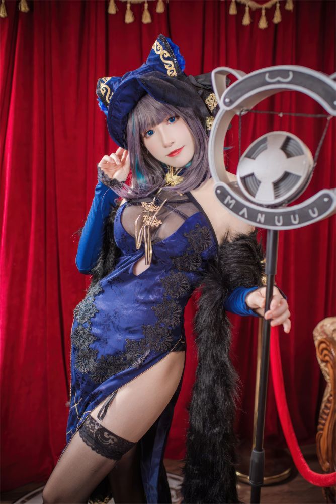 coser衣衣---碧蓝航线-柴郡旗袍-07-16