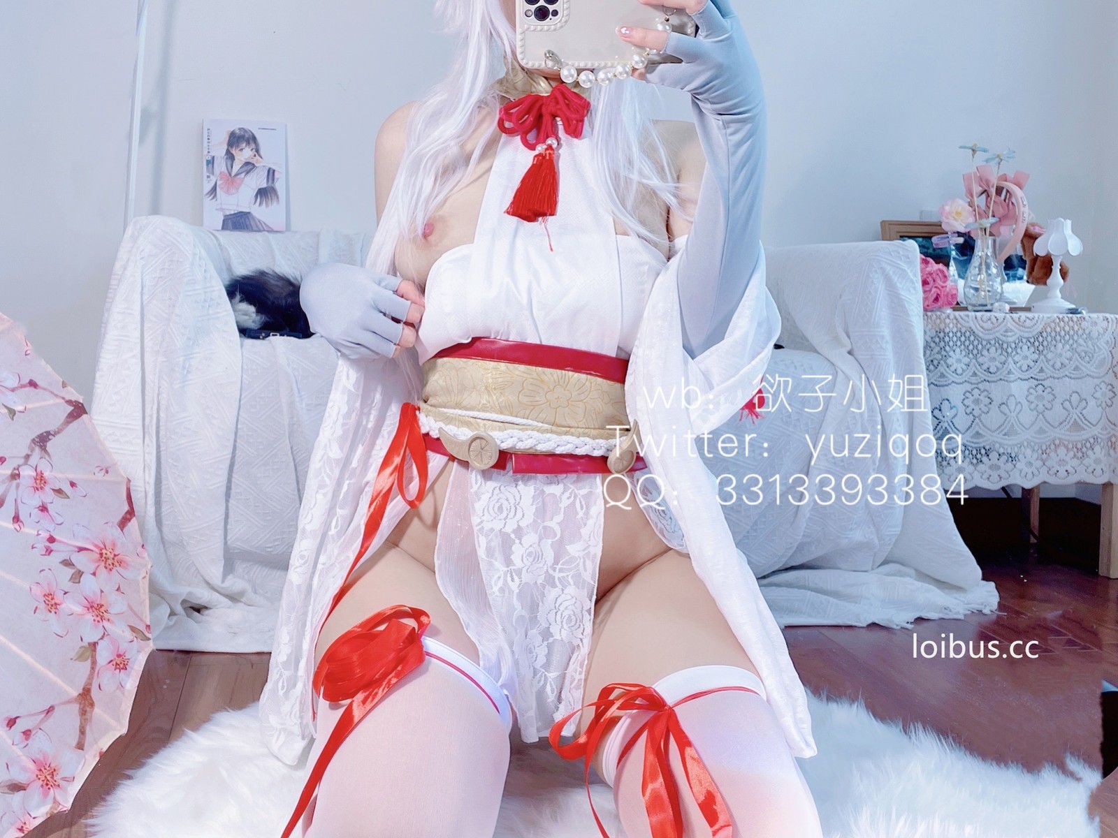 Coser-小蔡头喵喵纯白胡桃-08-27