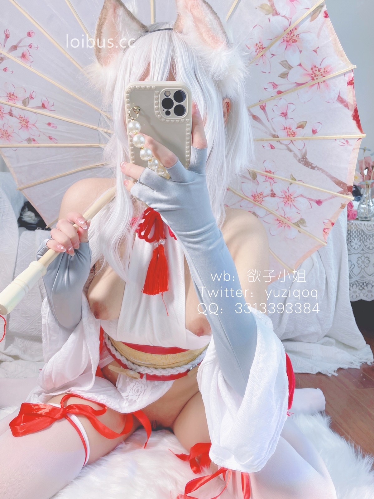Coser-小蔡头喵喵纯白胡桃-08-27