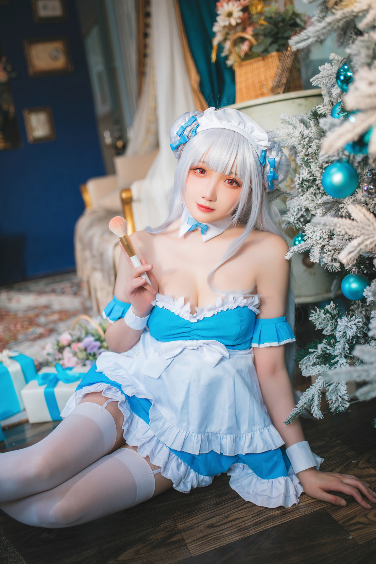 Cosplay-瓜希酱-碧蓝航线-小天鹅女仆-04-14