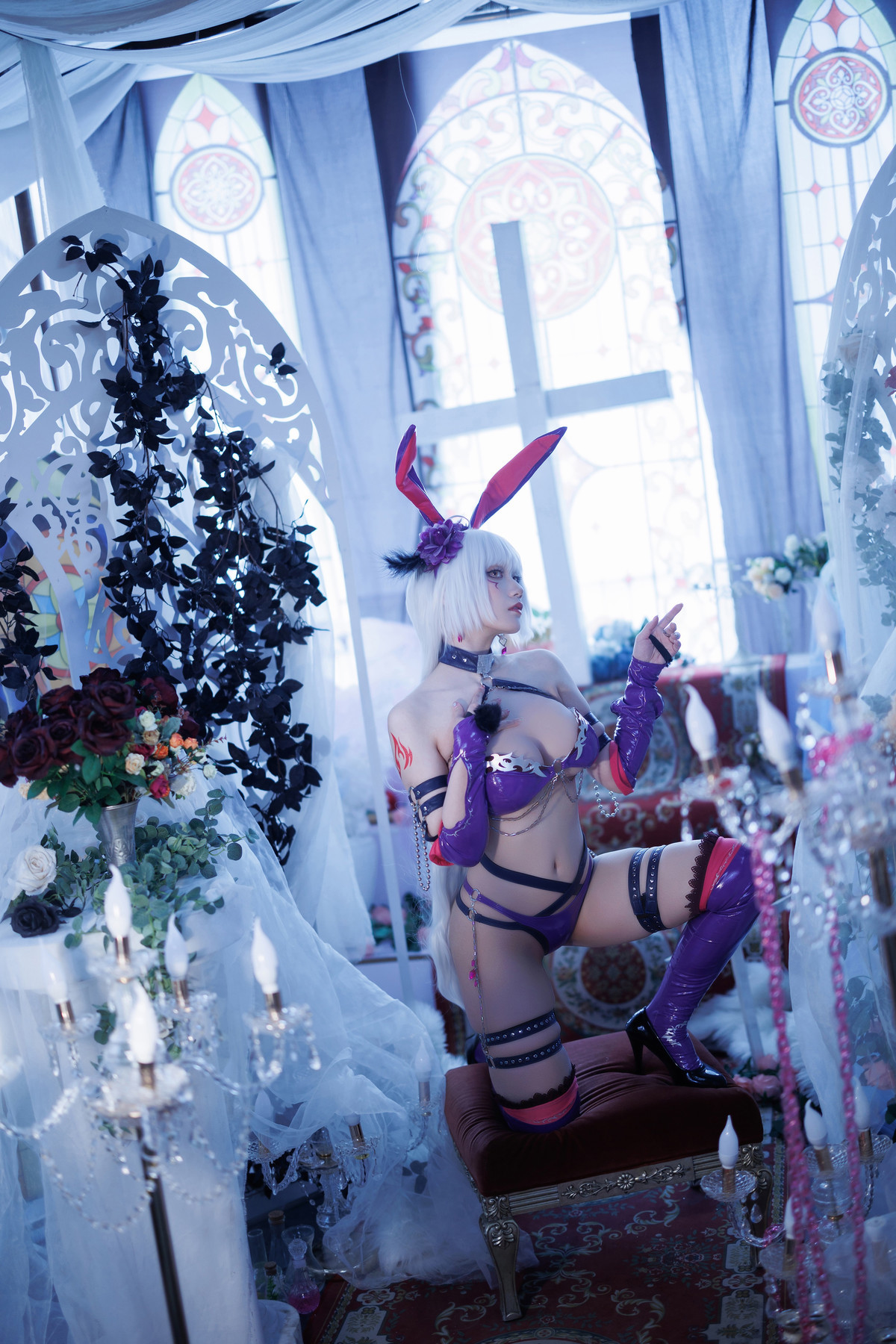 Cosplay-Cien恩恩-黑贞兔女郎泳装-12-20