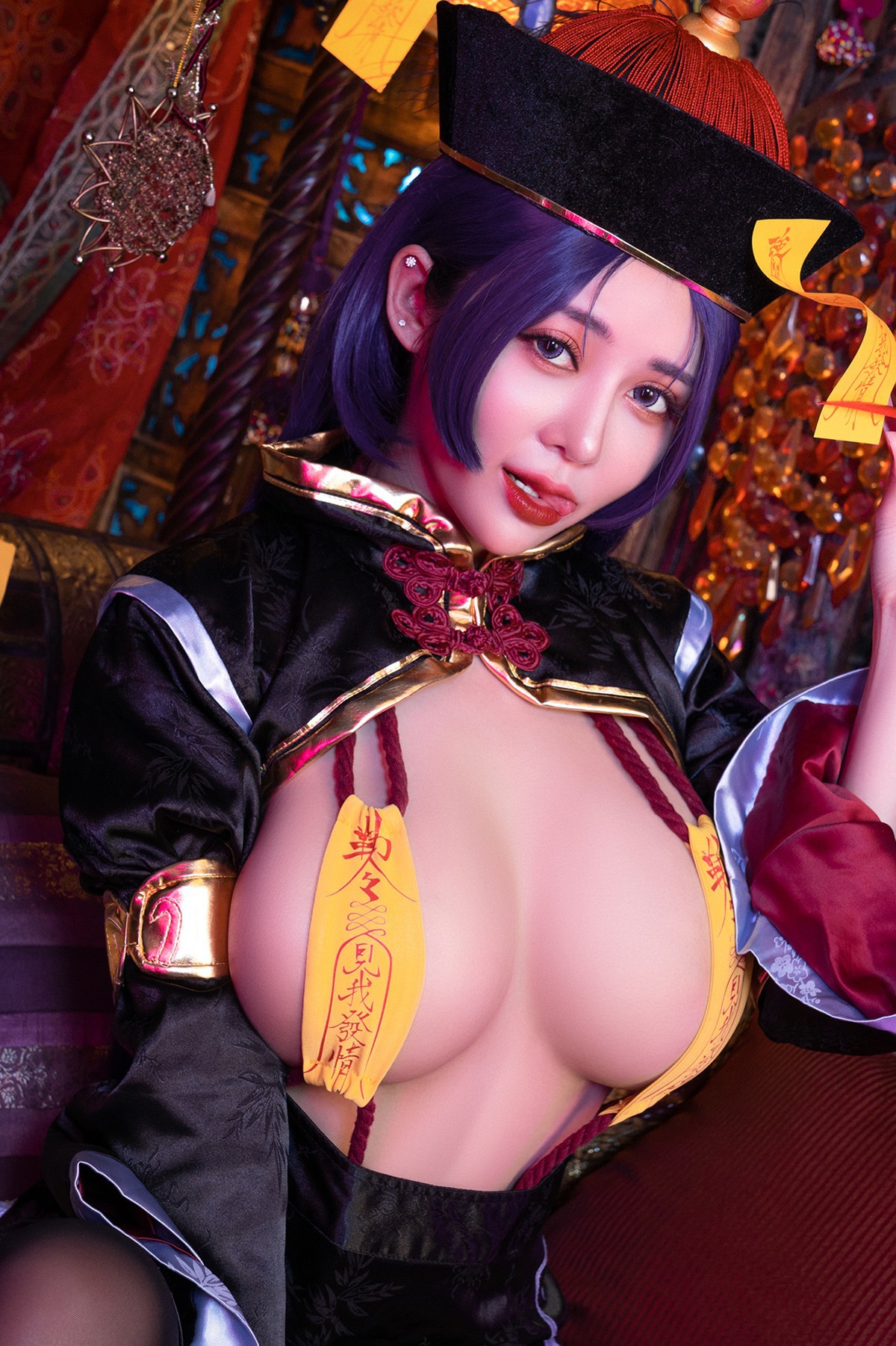 菰蒲風動縱斜影殭屍奶光安希膣得液滿見我發情香希趕屍霊幻道士-X-最胸妖怪キョンシー-Zombie-sex-folklore-Set01-08-18