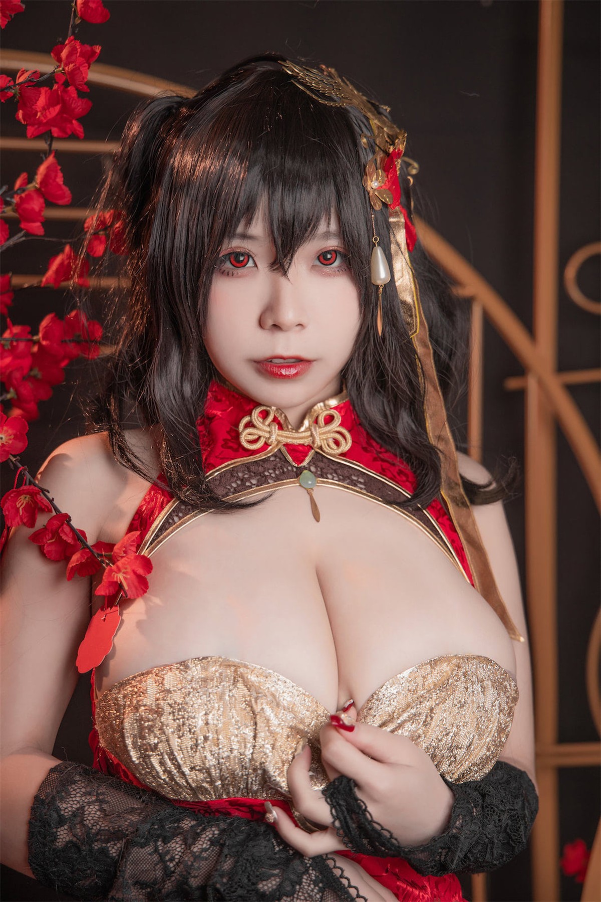 Cosplay-自闭颜球球-无颜小天使wy-碧蓝航线-大凤红旗袍-03-18