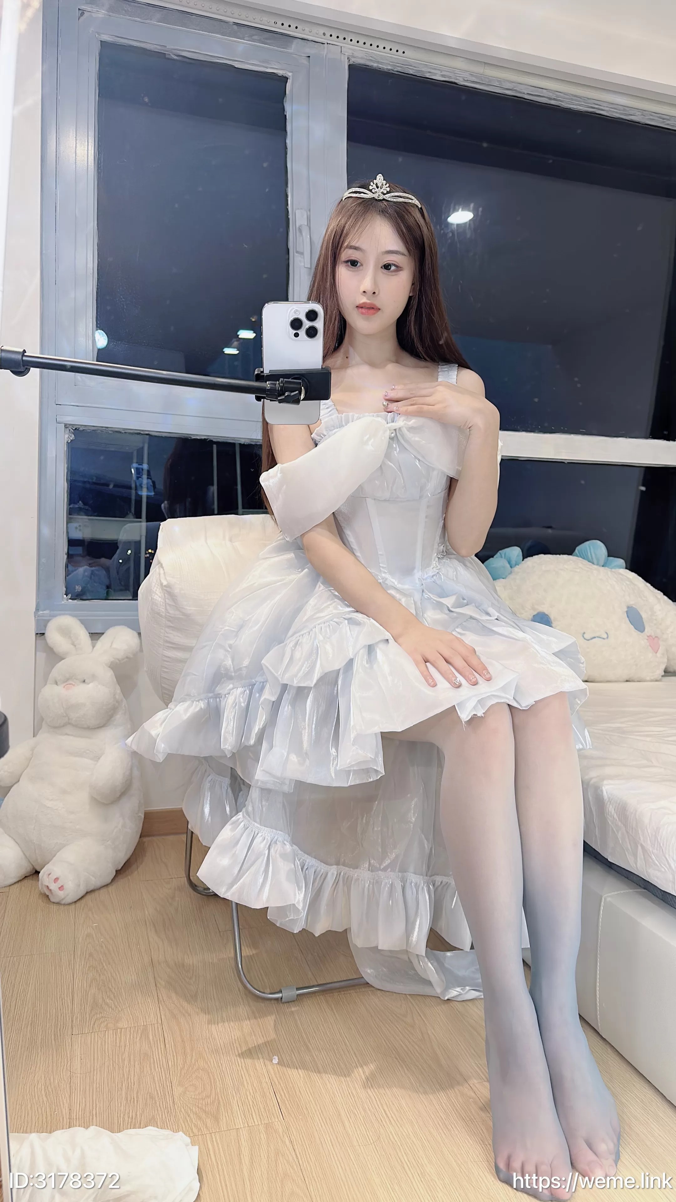 小萌子--NO016-渐变蓝丝袜53P49MB-08-17