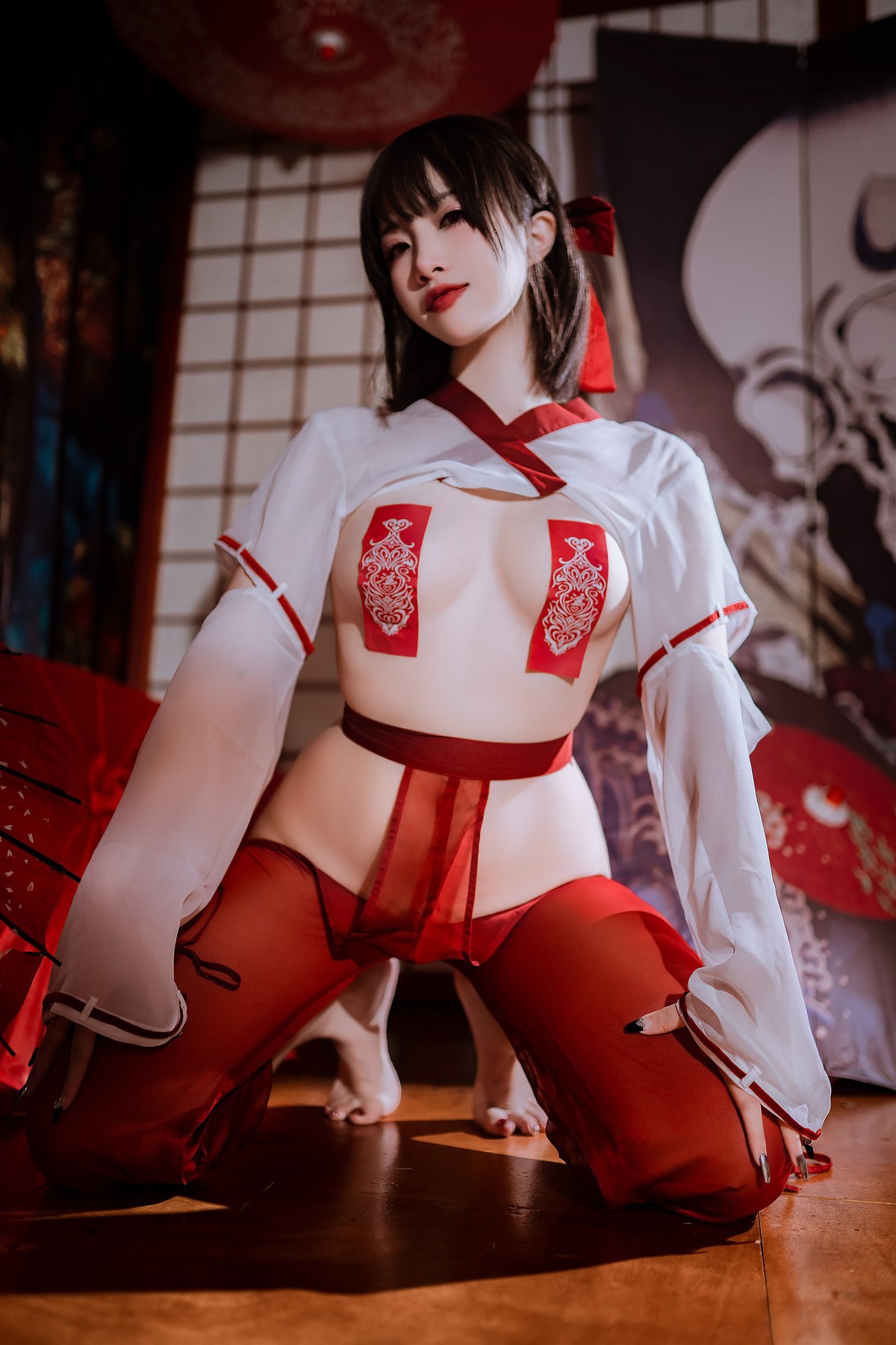 Cosplay-二佐Nisa-私房巫女-03-05