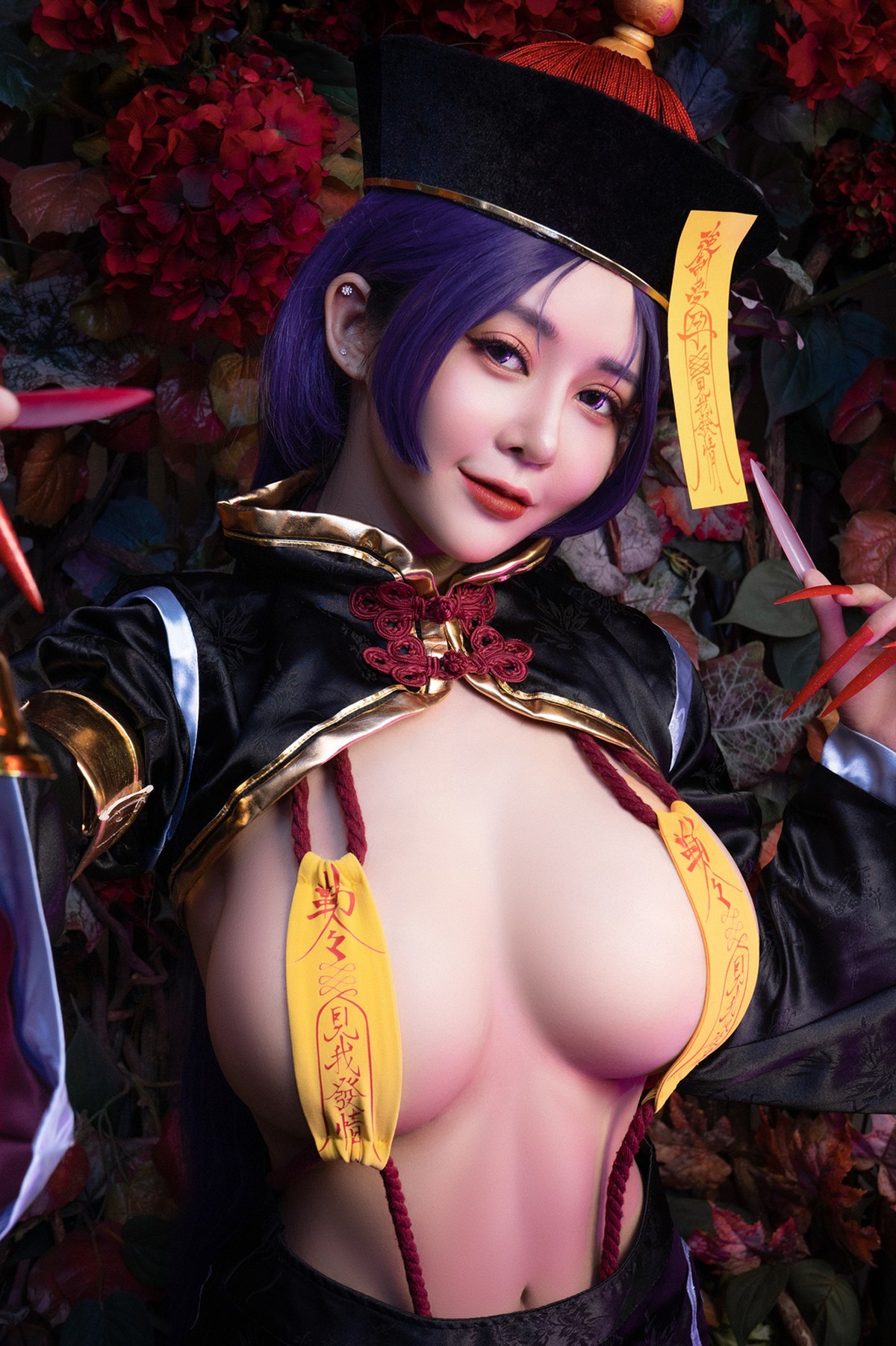 菰蒲風動縱斜影殭屍奶光安希膣得液滿見我發情香希趕屍霊幻道士-X-最胸妖怪キョンシー-Zombie-sex-folklore-Set01-08-18