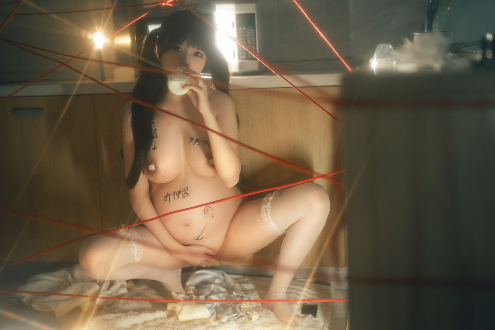 小九酱rua阮阮-奶牛孕图-双人-50P-980MB-05-27