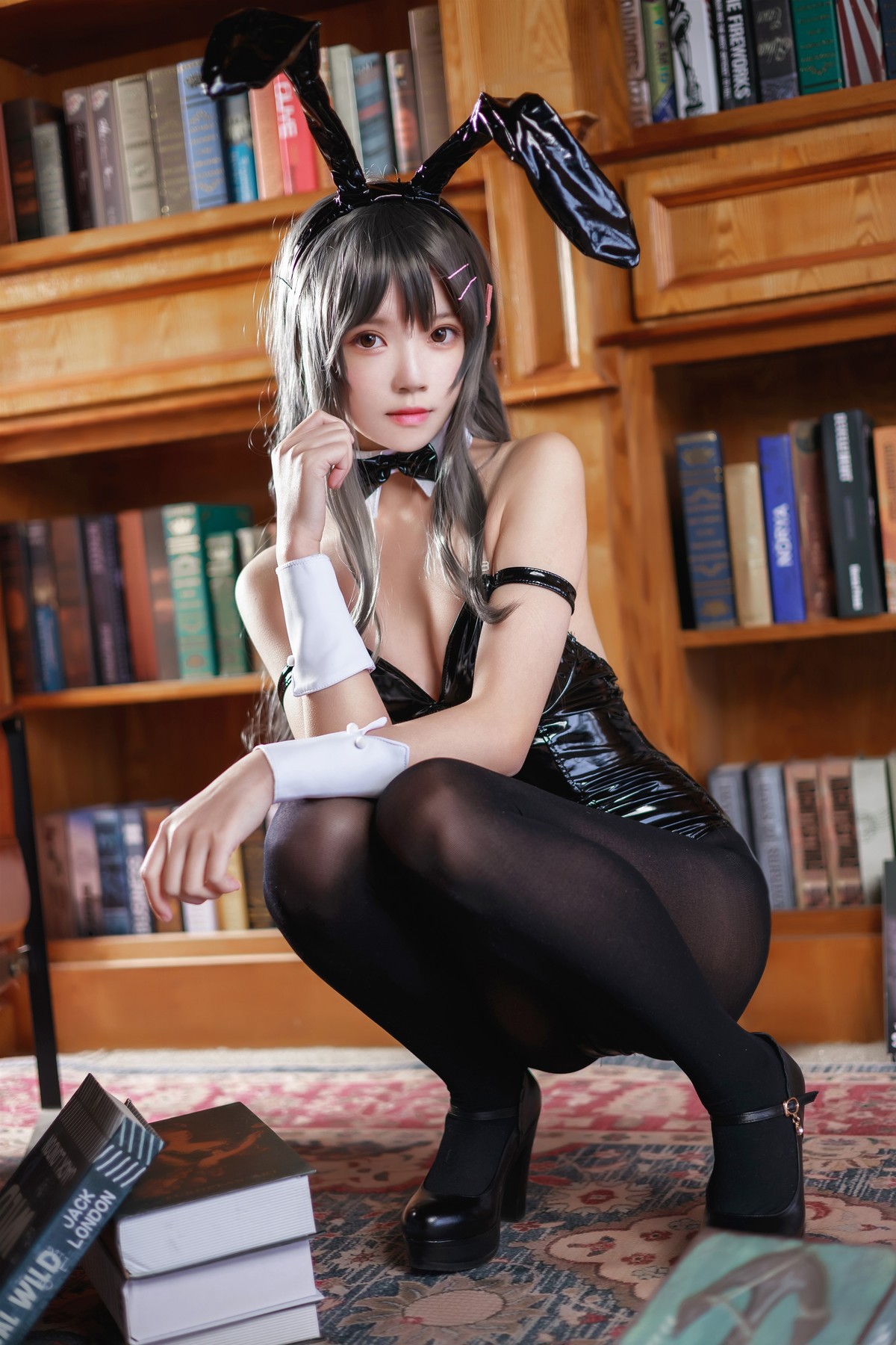桜桃喵-Cosplay-樱岛麻衣兔女郎-12-26