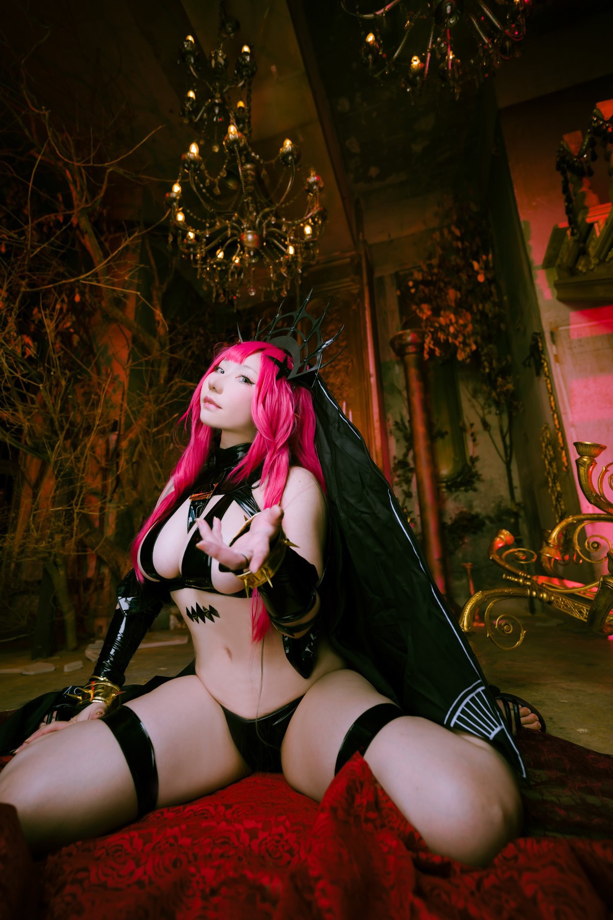 Cosplay-SAKUサク-Morgan-le-Fay-Set05-08-26