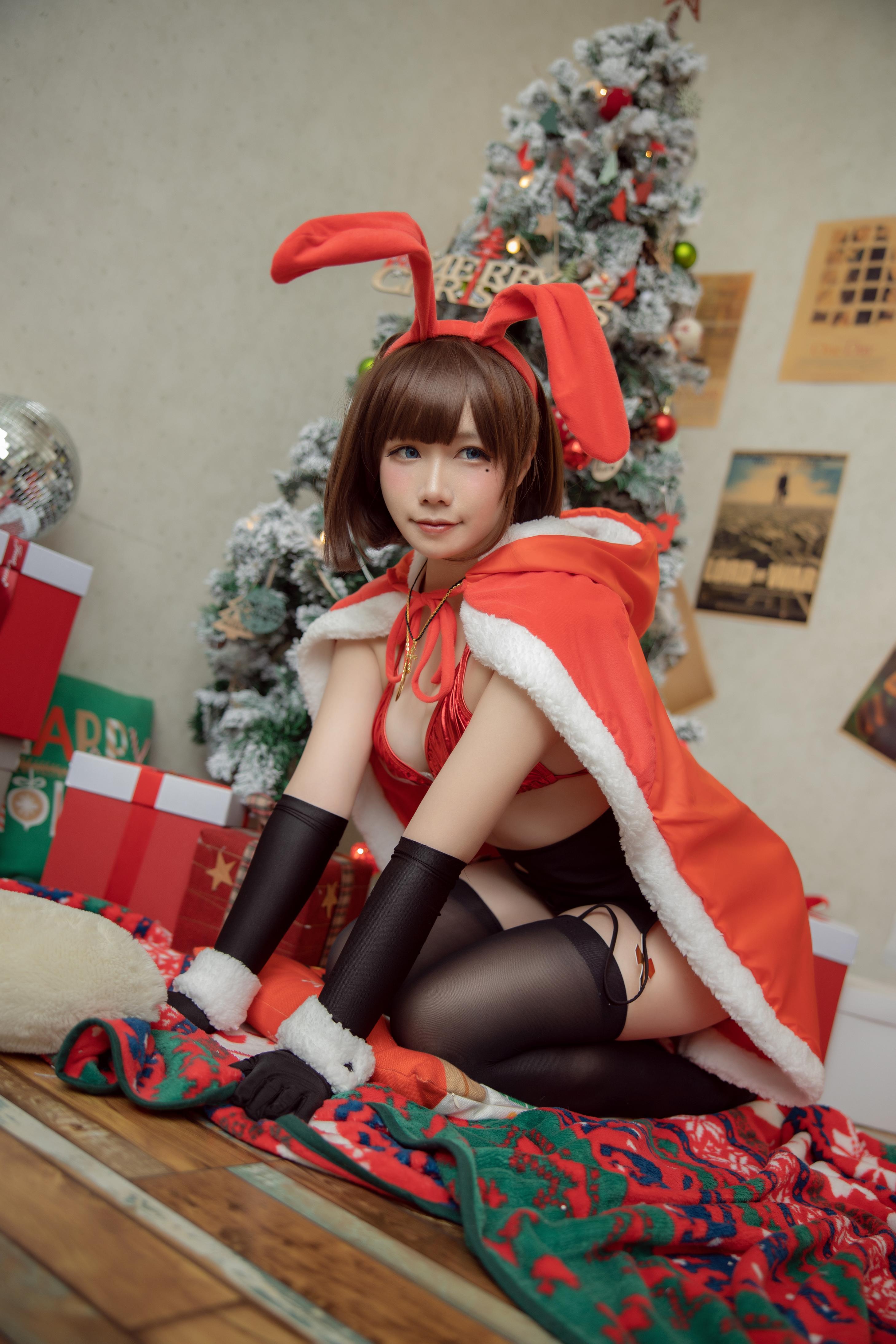 018-麻花酱---圣诞兔子大图22P-349MB-08-31