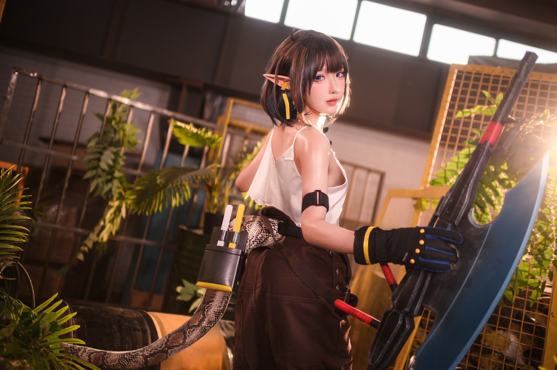 阿包也是兔娘-Cosplay-森蚺-Forest-Flea-02-16