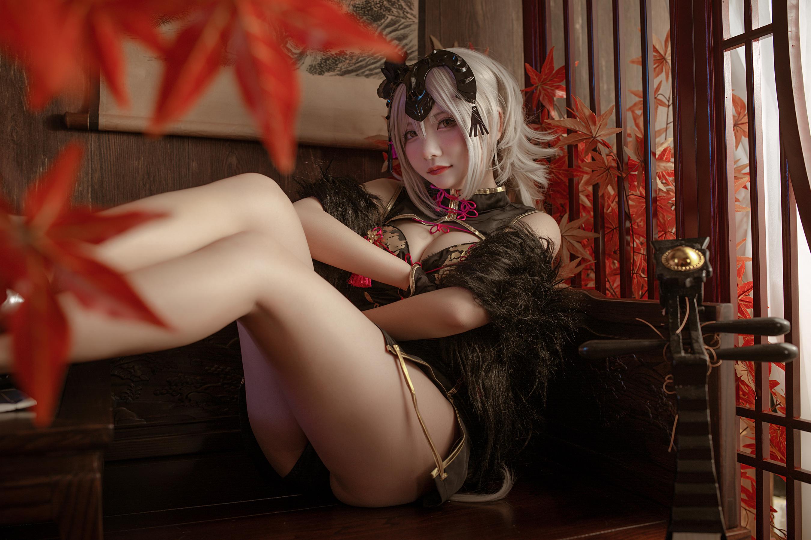 008-是一只熊仔吗-黑贞-同人旗袍-26P-11062-MB-08-22