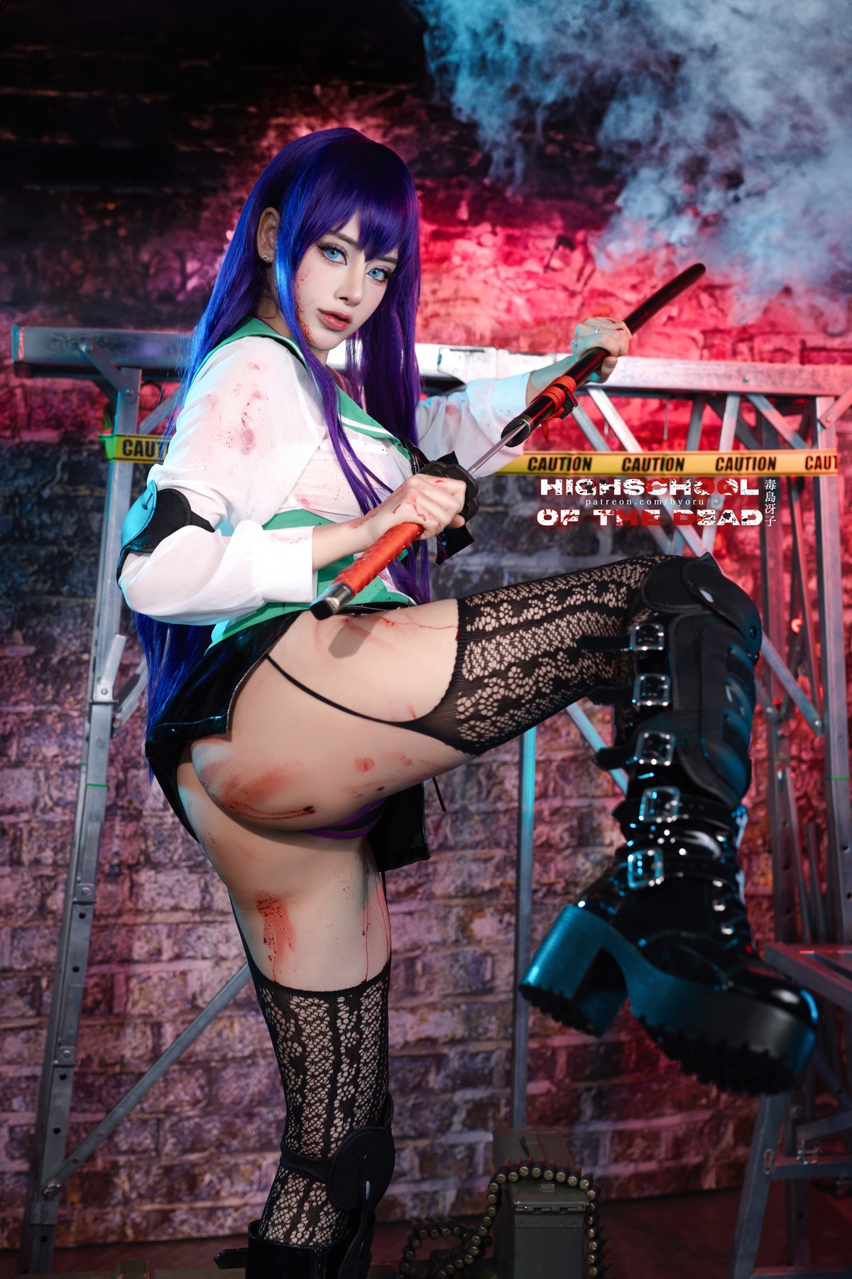 Cosplay-日本性感萝莉Byoru-Saeko-Busujima-12-07