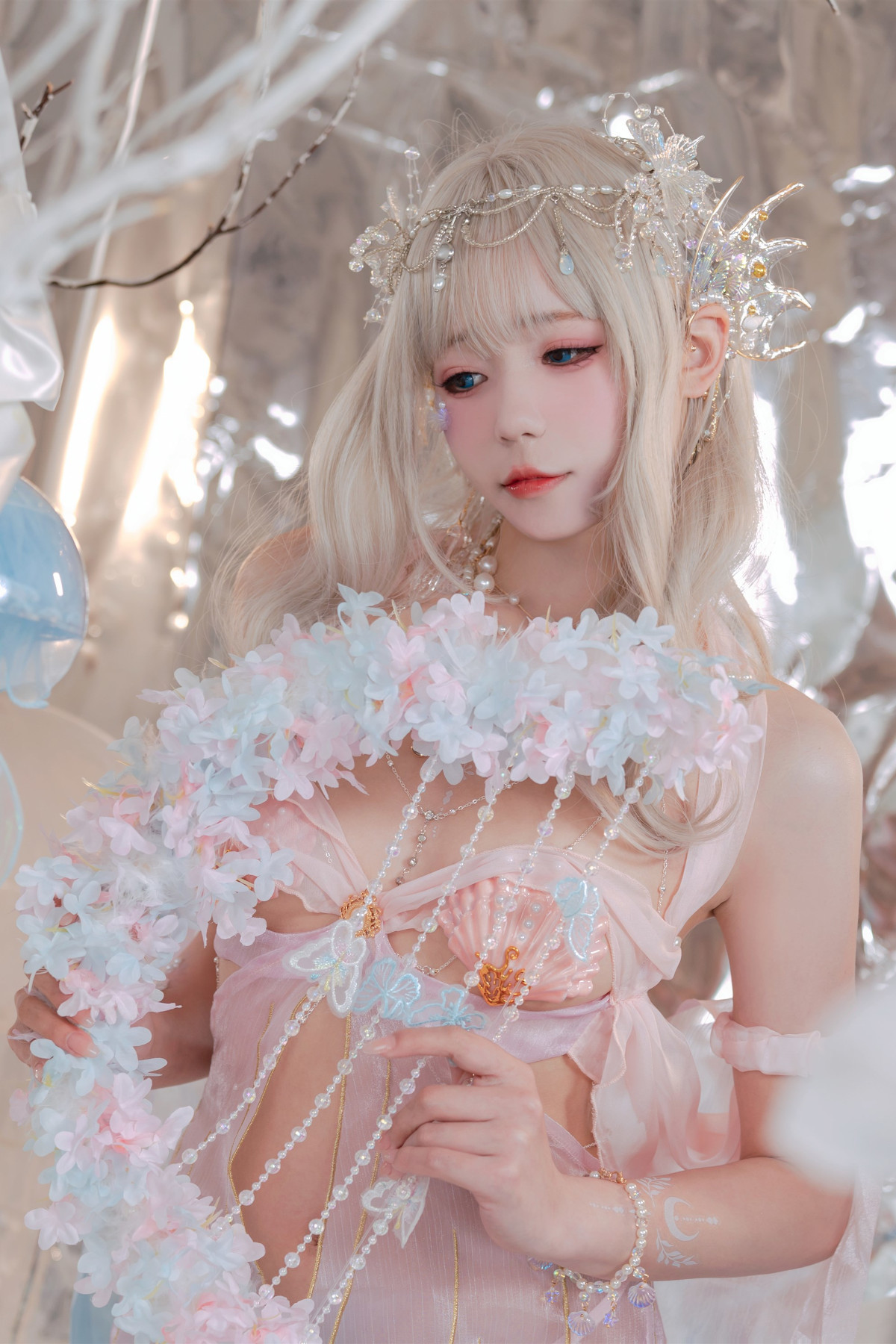 Cosplay-咬一口兔娘-海的女儿-Mermaid-10-28