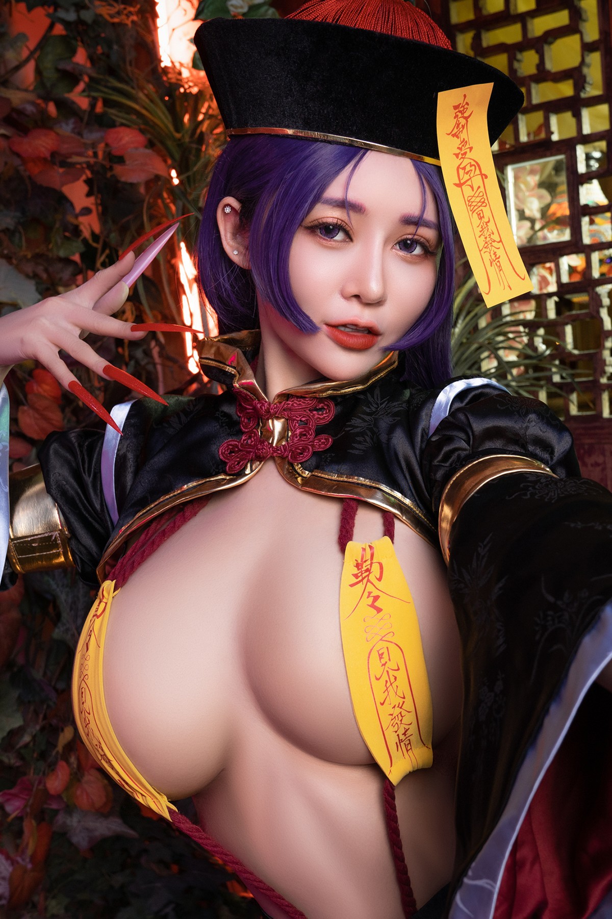 菰蒲風動縱斜影殭屍奶光安希膣得液滿見我發情香希趕屍霊幻道士-X-最胸妖怪キョンシー-Zombie-sex-folklore-Set02-08-20