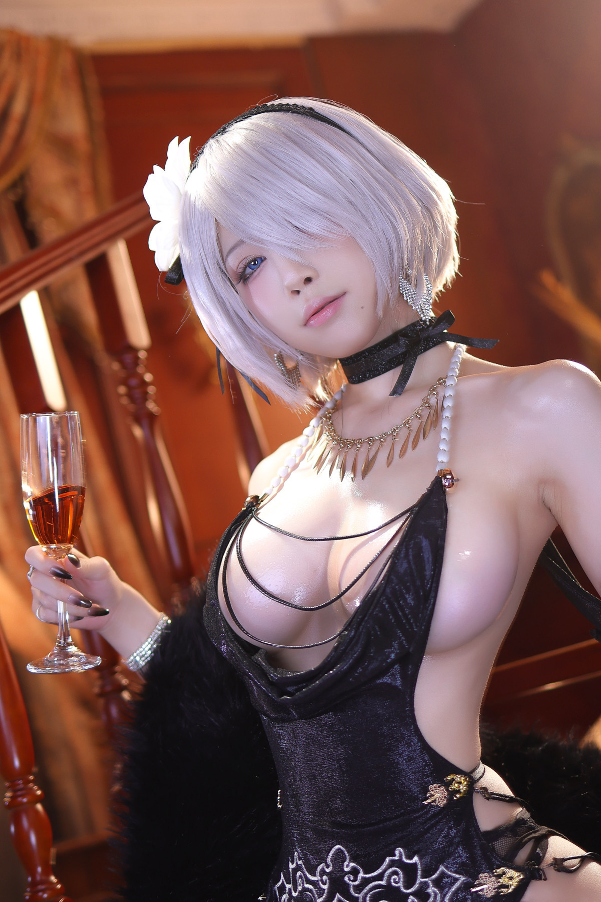 Cosplay-水淼Aqua-ヨルハ二号B型-同人ドレスVer-Set02-05-02
