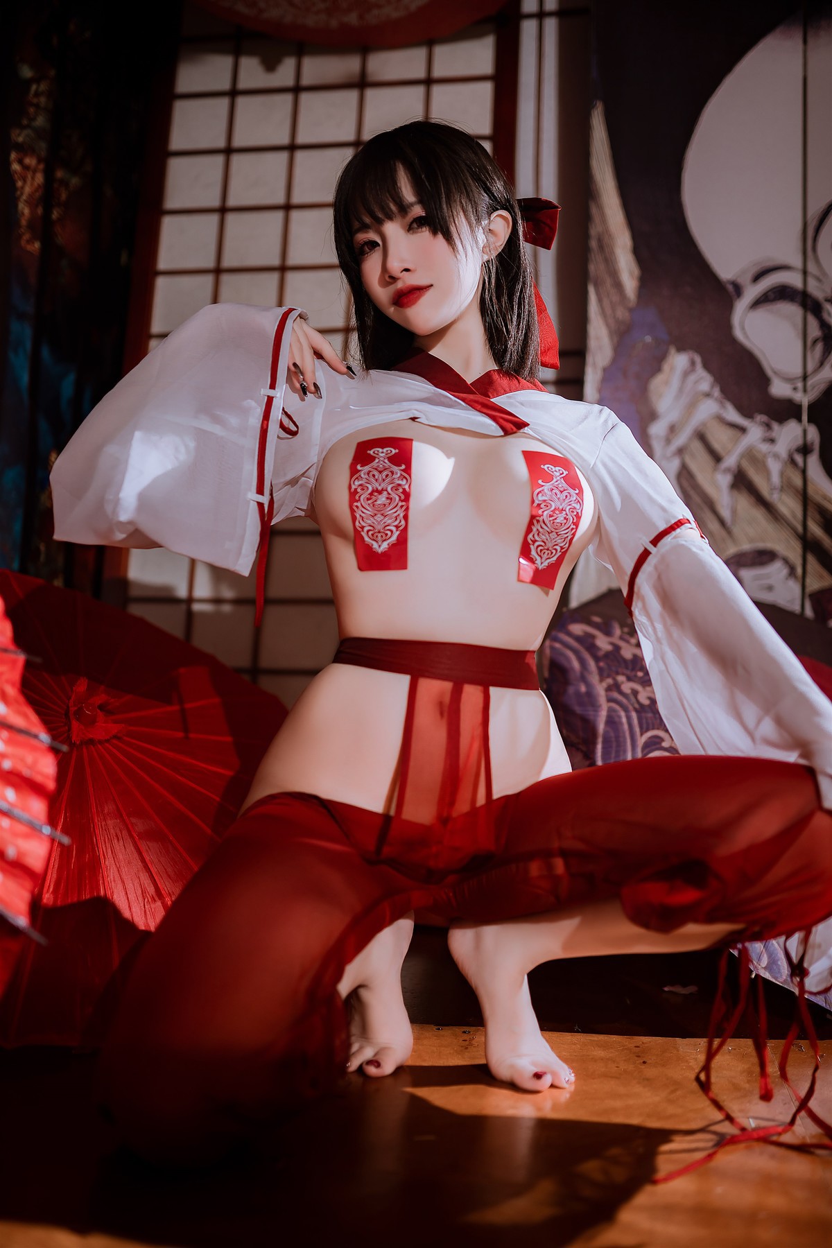 Cosplay-二佐Nisa-私房巫女-03-05