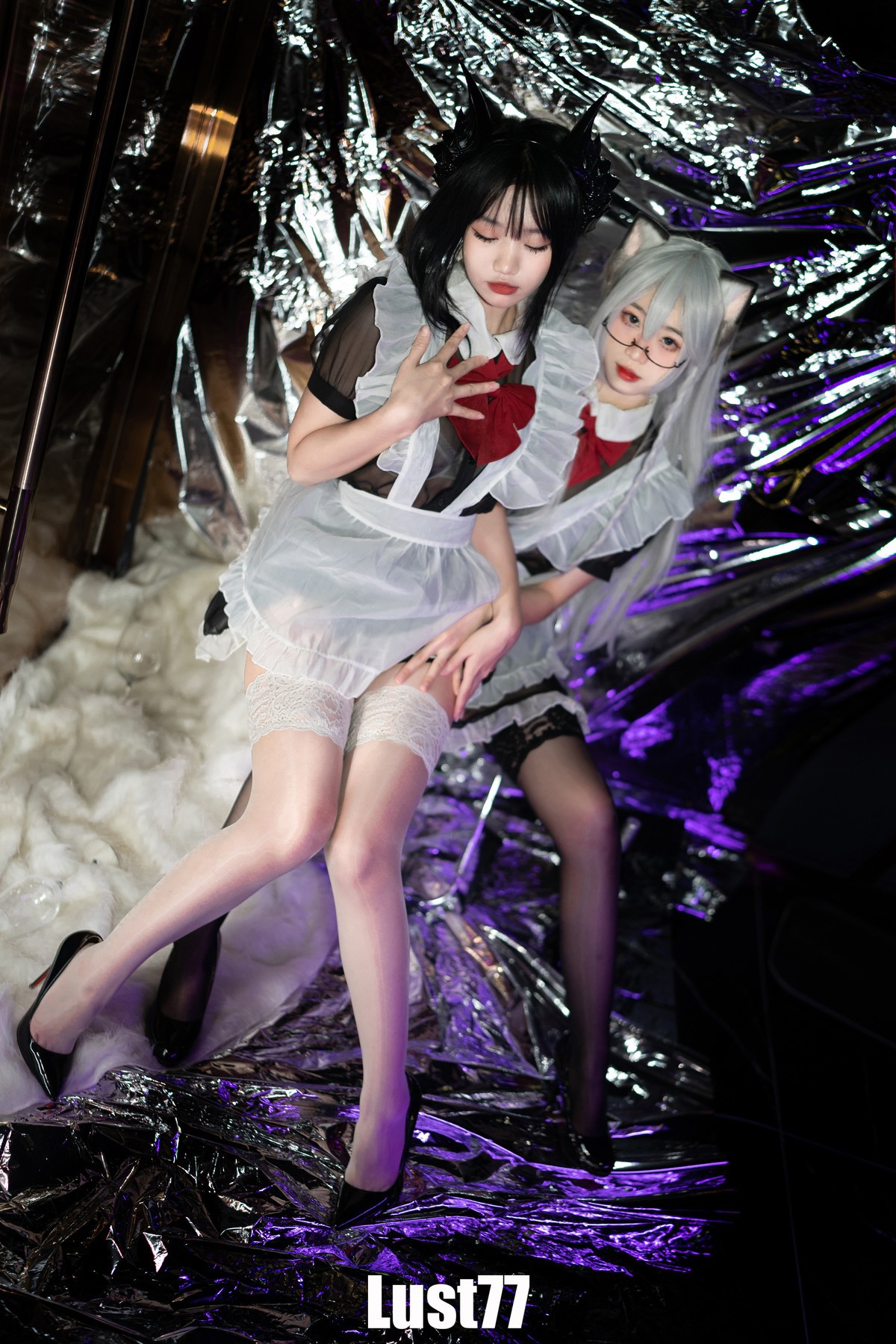 Cosplay-柒柒要乖哦-女仆の惩戒课-Set01-01-30