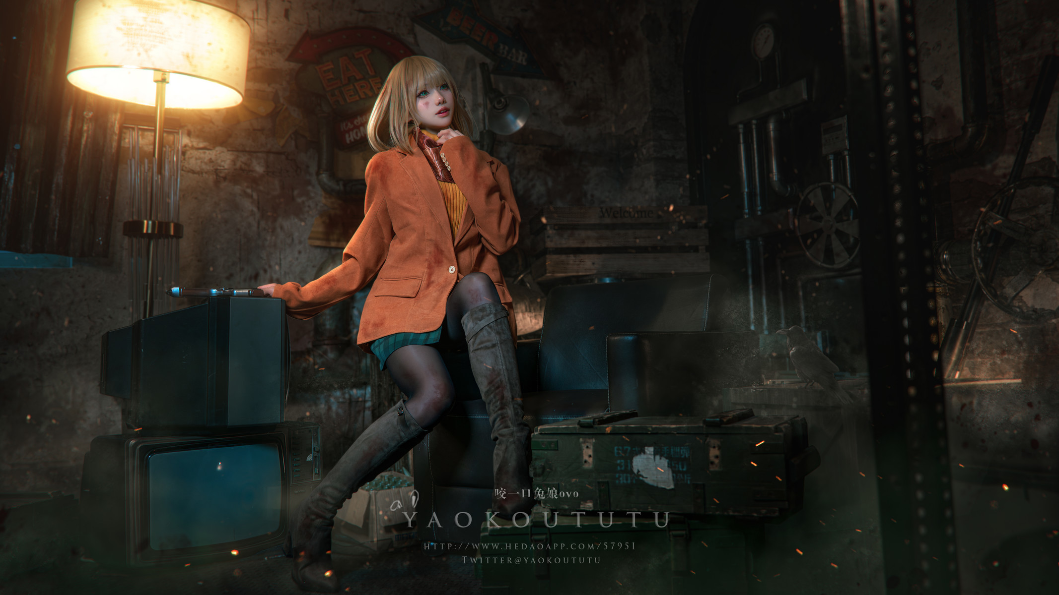 Cosplay-黏黏团子兔-生化危机4重置版-阿什莉-10-01