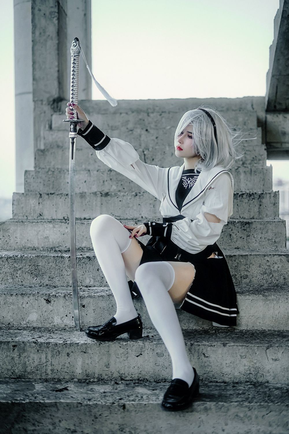 鹿八岁baby---尼尔机械纪元-2B废墟-05-18