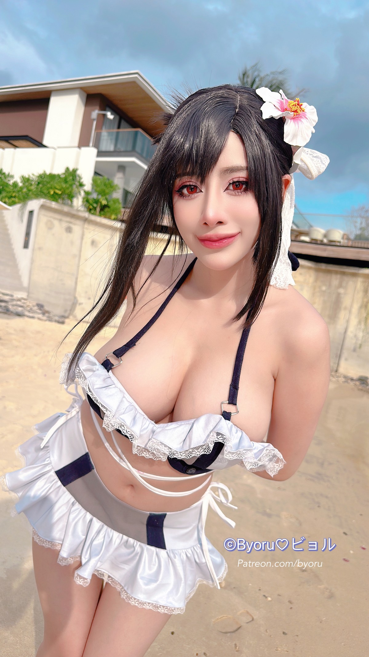 Cosplay-日本性感萝莉Byoru-Tifa-FF7r-Bikini-10-04
