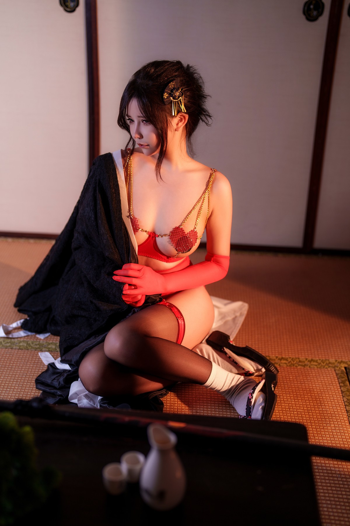 Cosplay-抱走莫子aa-未亡人太太-10-18