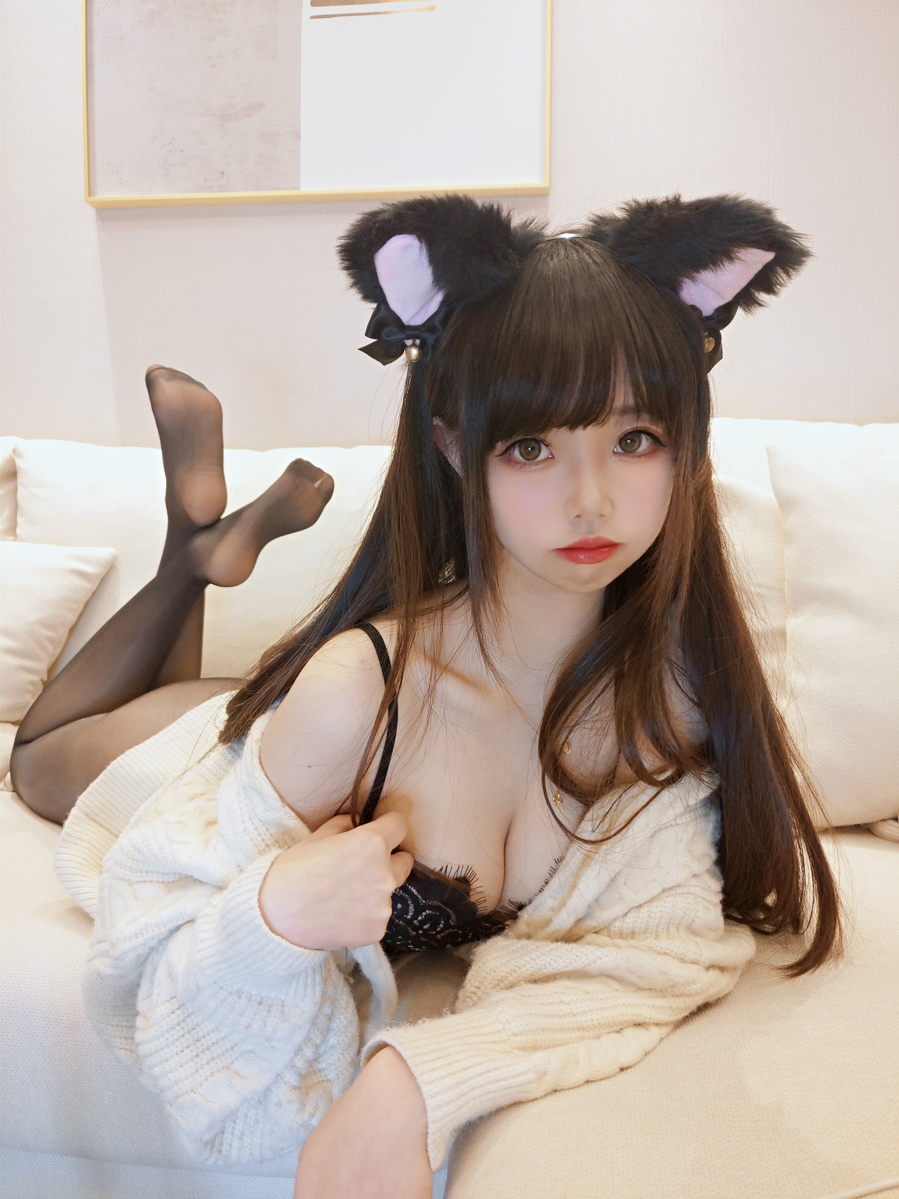 雪琪SAMA-油亮黑丝太太49P1V-08-25