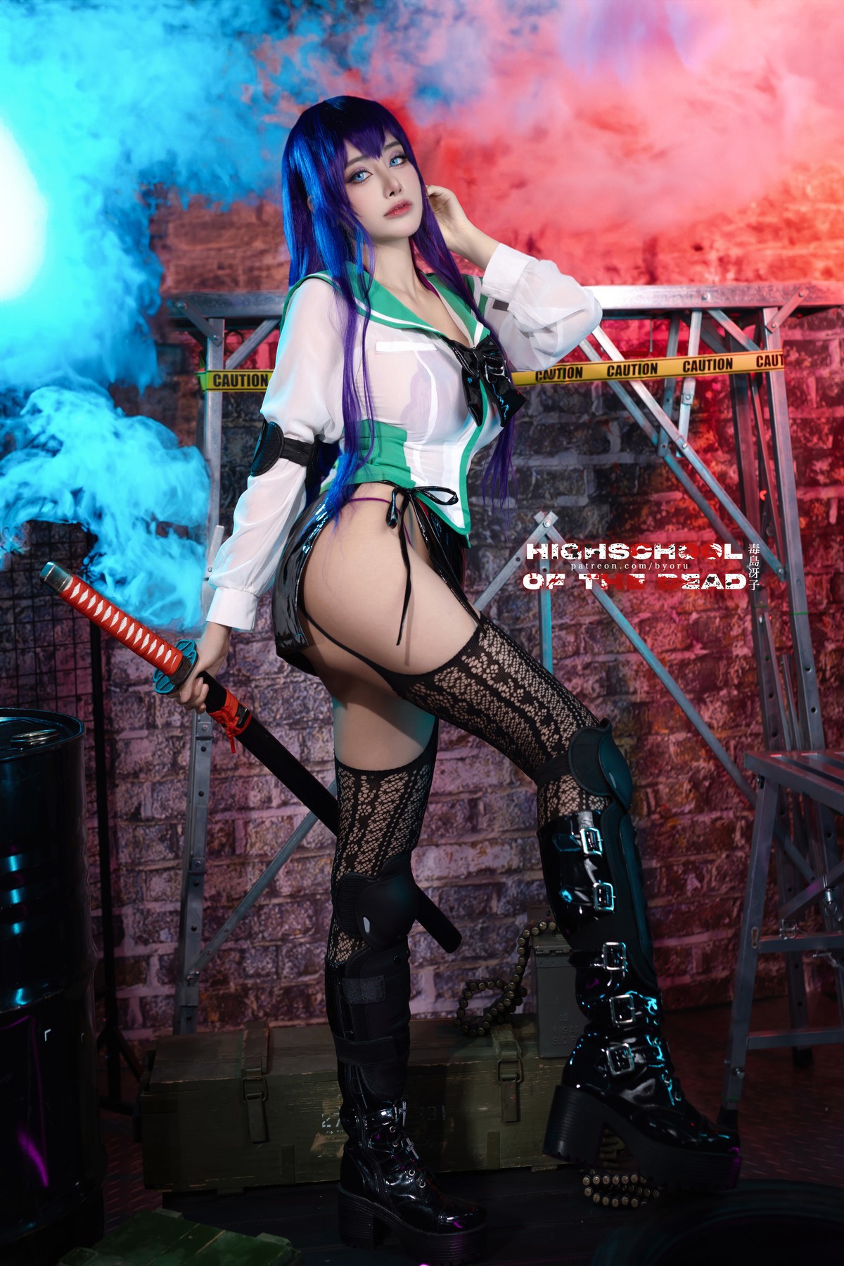 Cosplay-日本性感萝莉Byoru-Saeko-Busujima-12-07