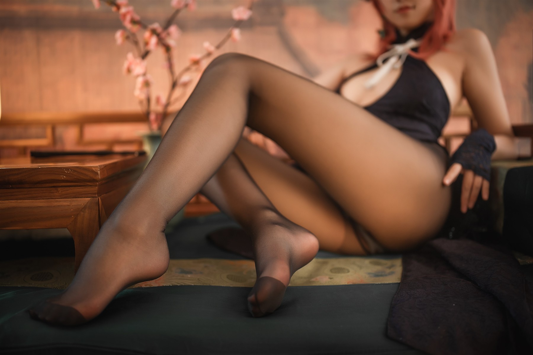 蜜汁猫裘-Cosplay-黑太子旗袍-08-17