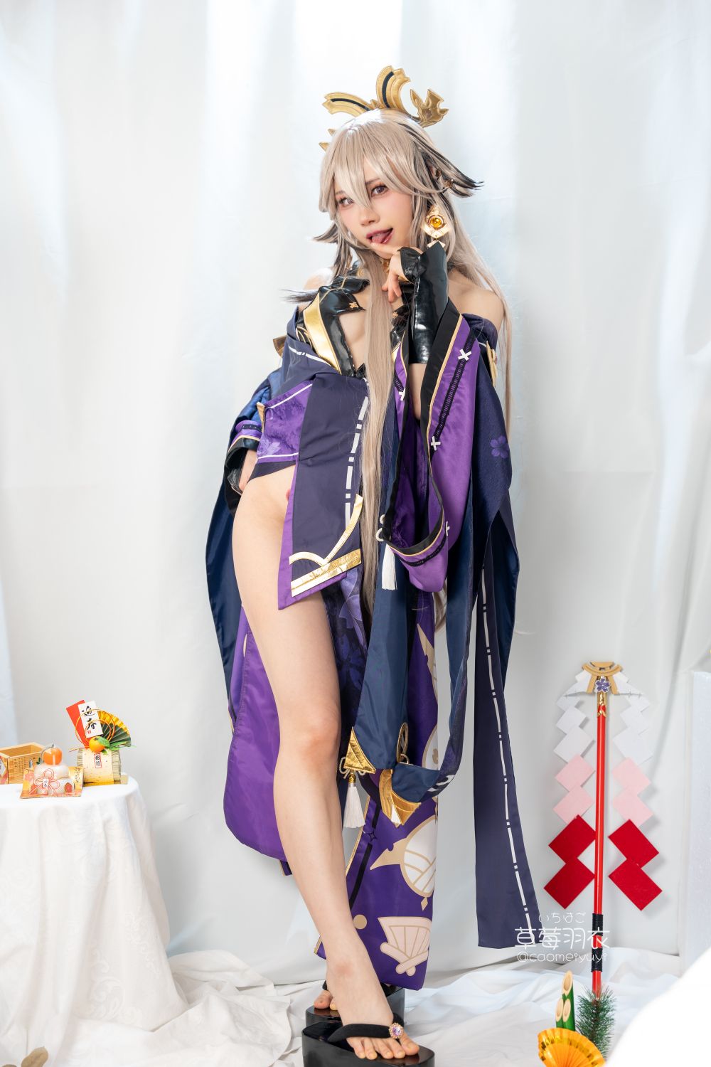 草莓羽衣T2黒ギャル八重神子墨桜色の夜笙雅芸-03-01