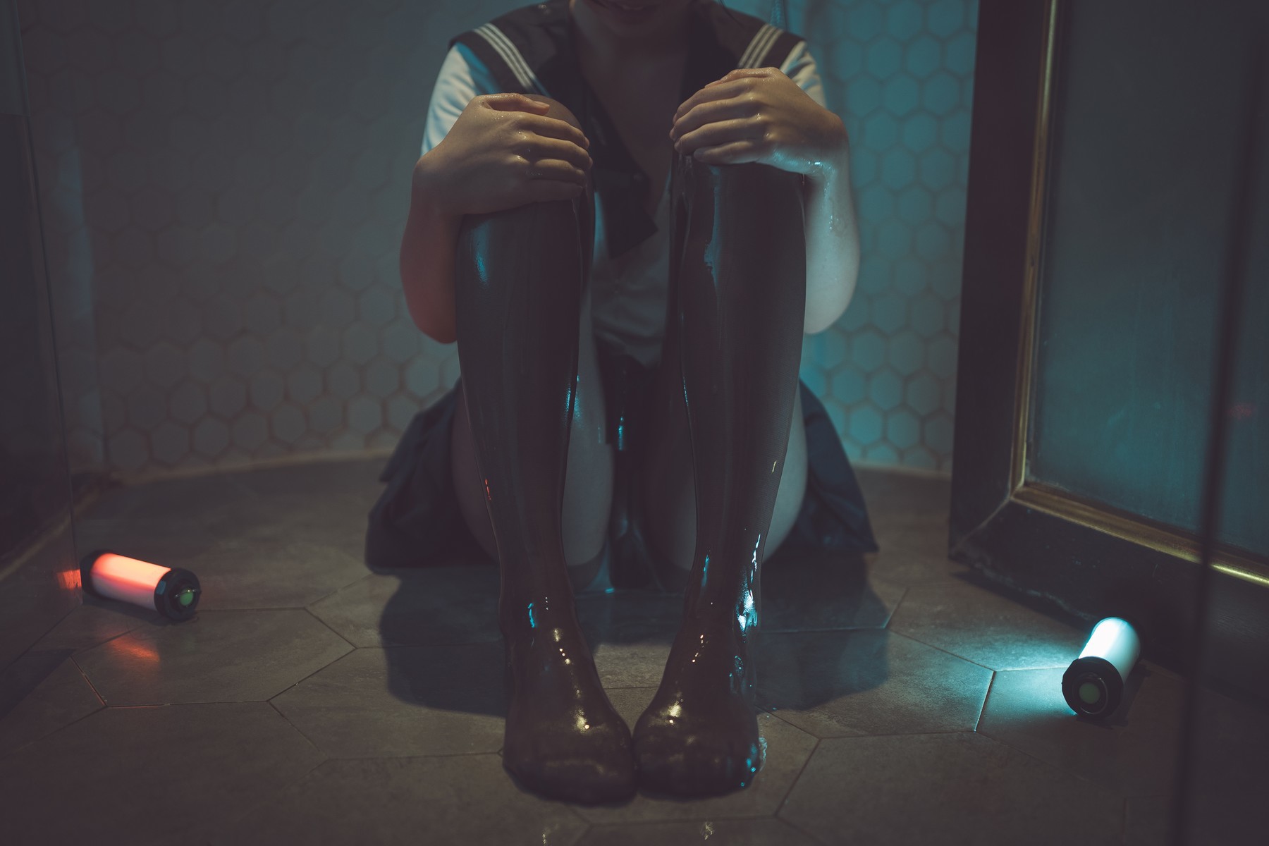 Cosplay-面饼仙儿-面饼兔耳jk-08-10