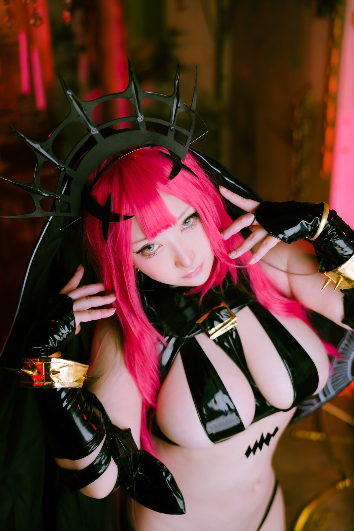 Cosplay-SAKUサク-Morgan-le-Fay-Set04-08-29